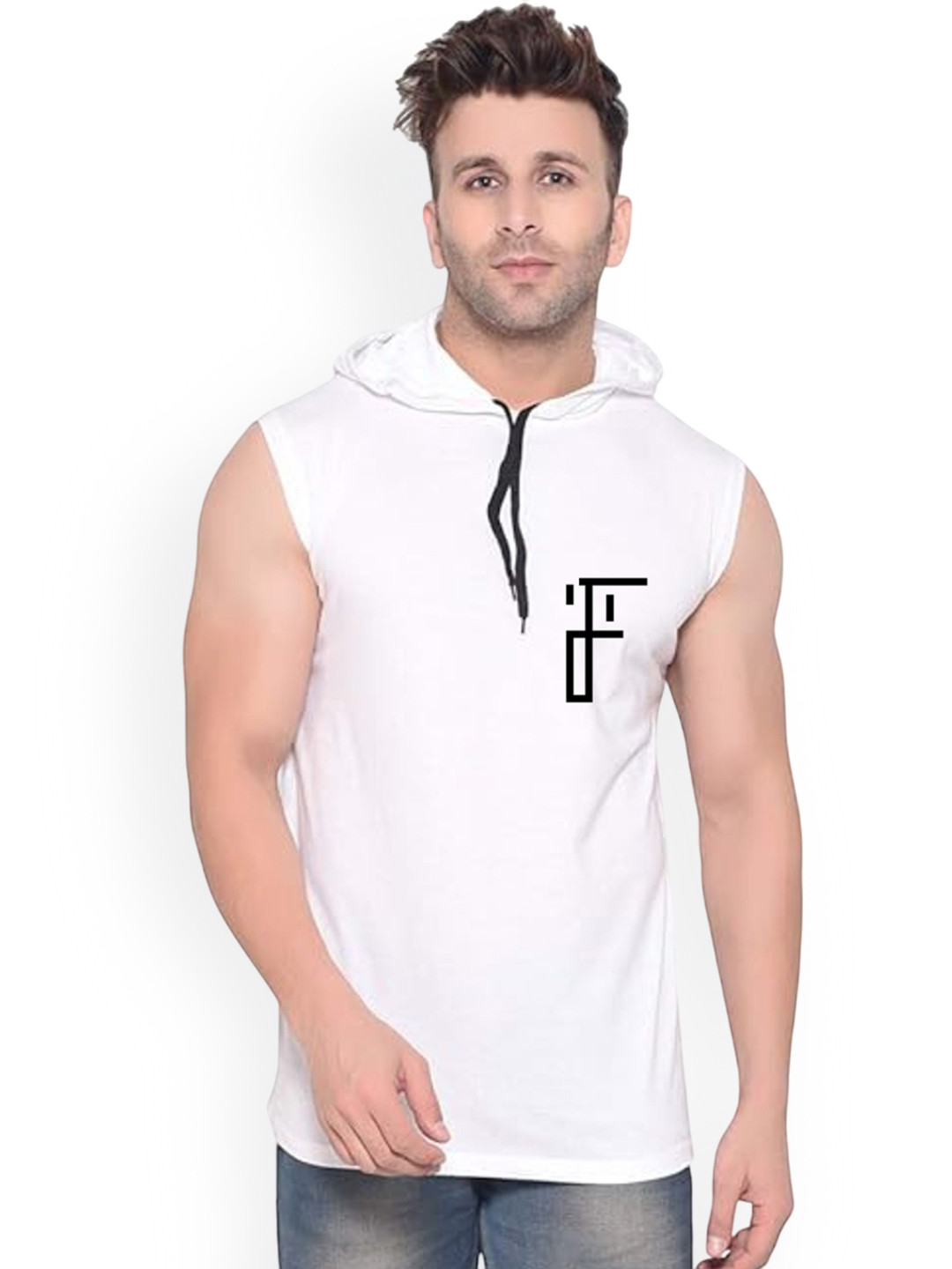 Fashnobic Crossfit Studio Back Printed Hooded Gym Vest FB-106_W_Back_pt-123