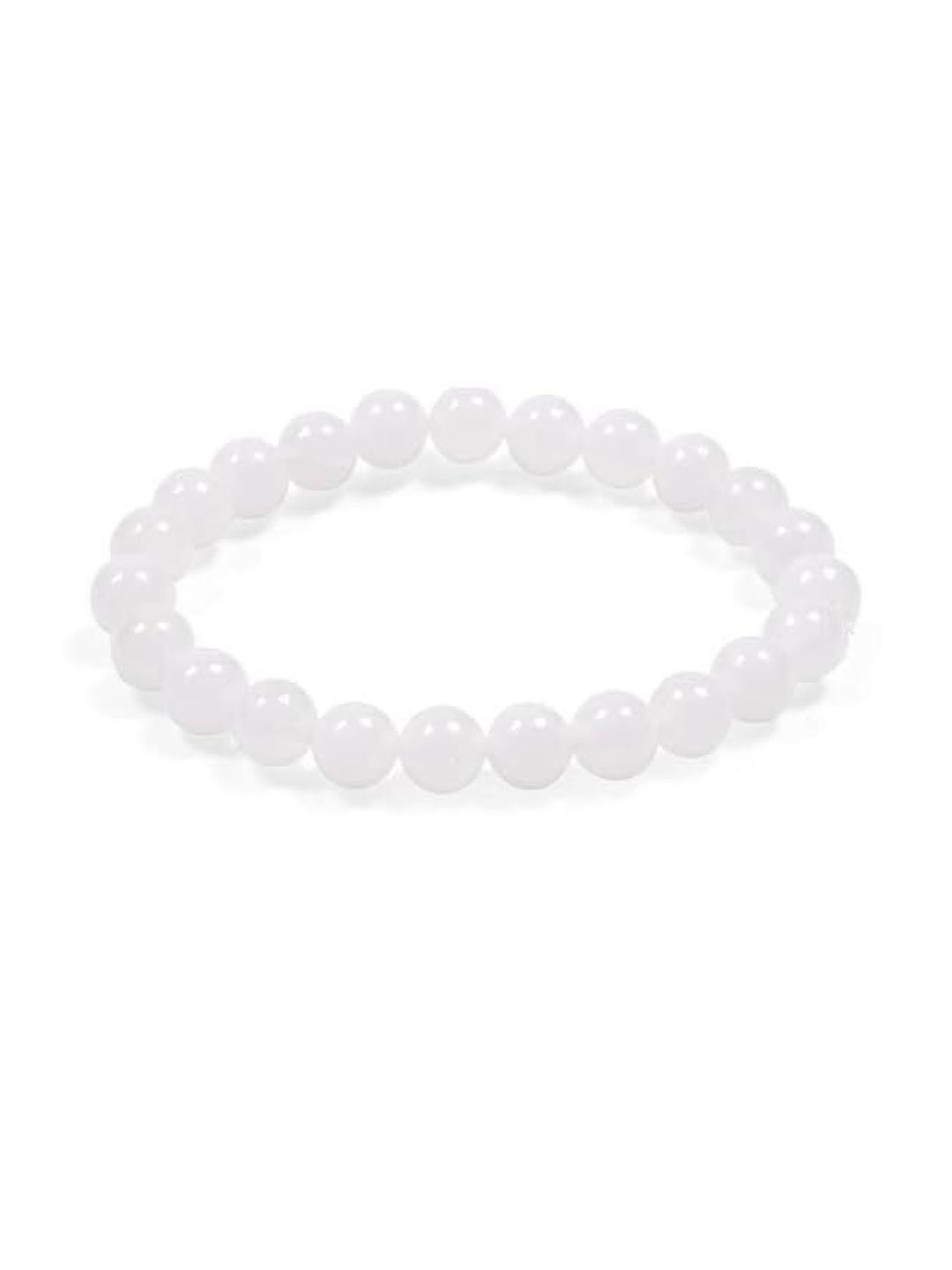 VIBESLE Unisex Slip-On White Bracelet