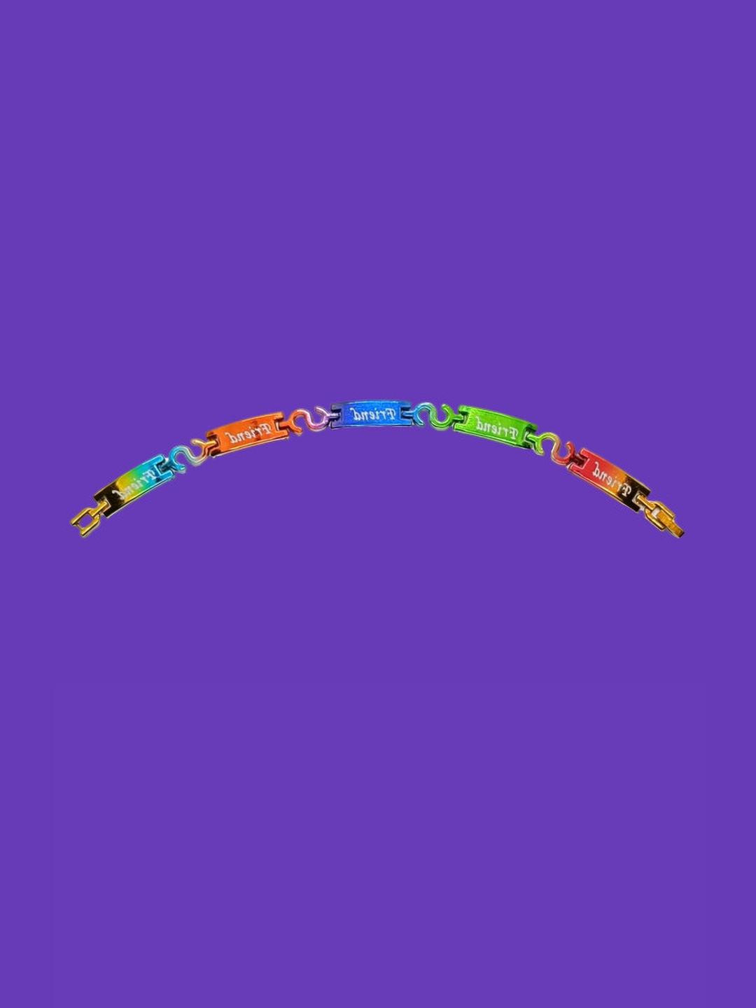 Dynamic Retail  Global Multi-Coloured Men Link Bracelet