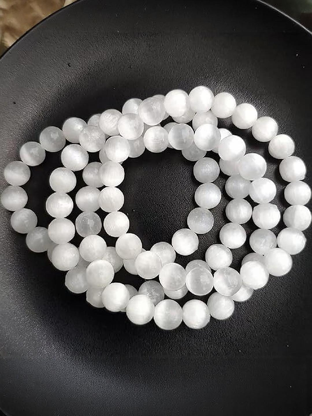 VIBESLE Unisex Selenite Crystals Bracelet