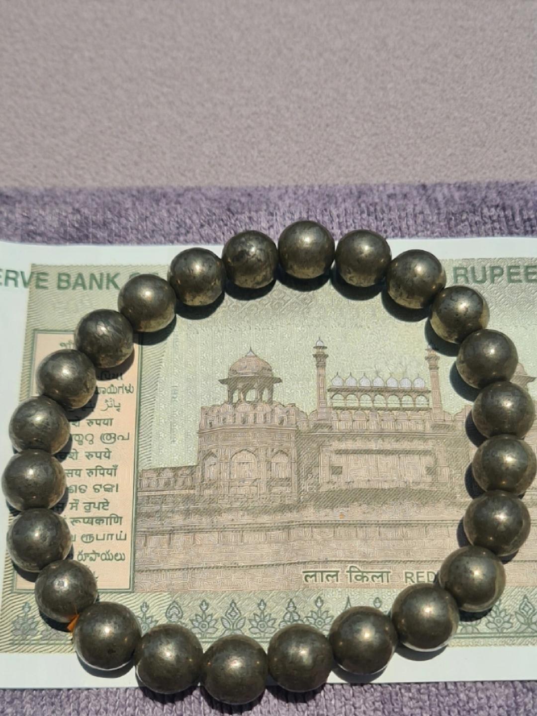 VIBESLE Unisex Pyrite Crystal Bracelet