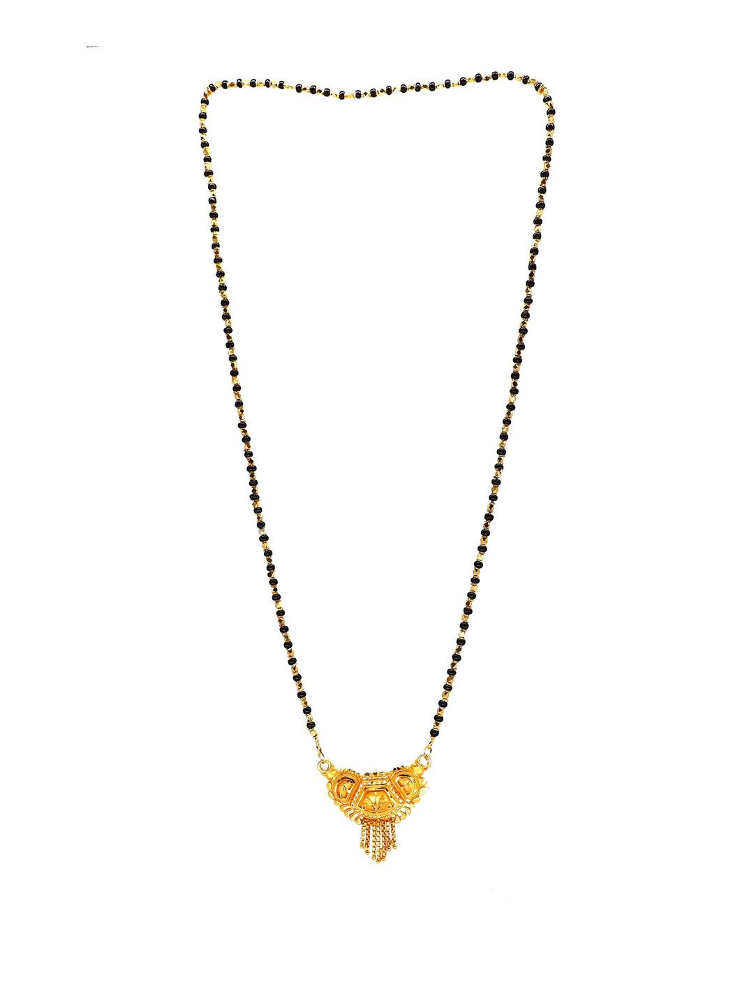 SHANKHRAJ MALL Women's Gold-Plated Beads Mangalsutra (Pack of 2)