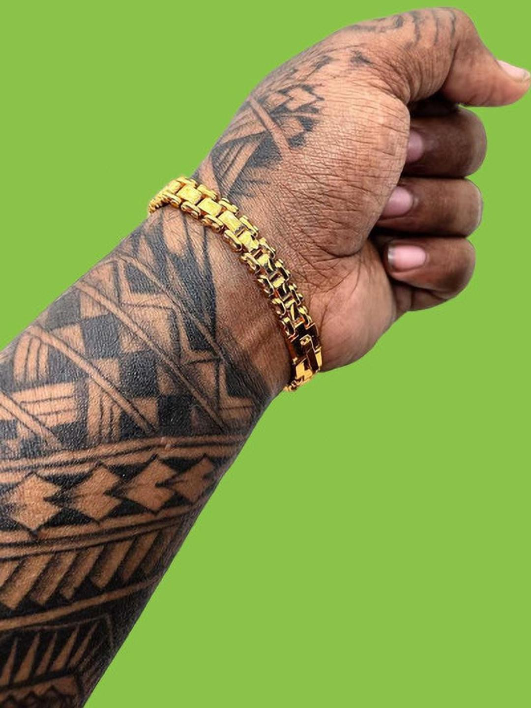 Dynamic Retail Global Men Wraparound Stainless Steel Bracelet