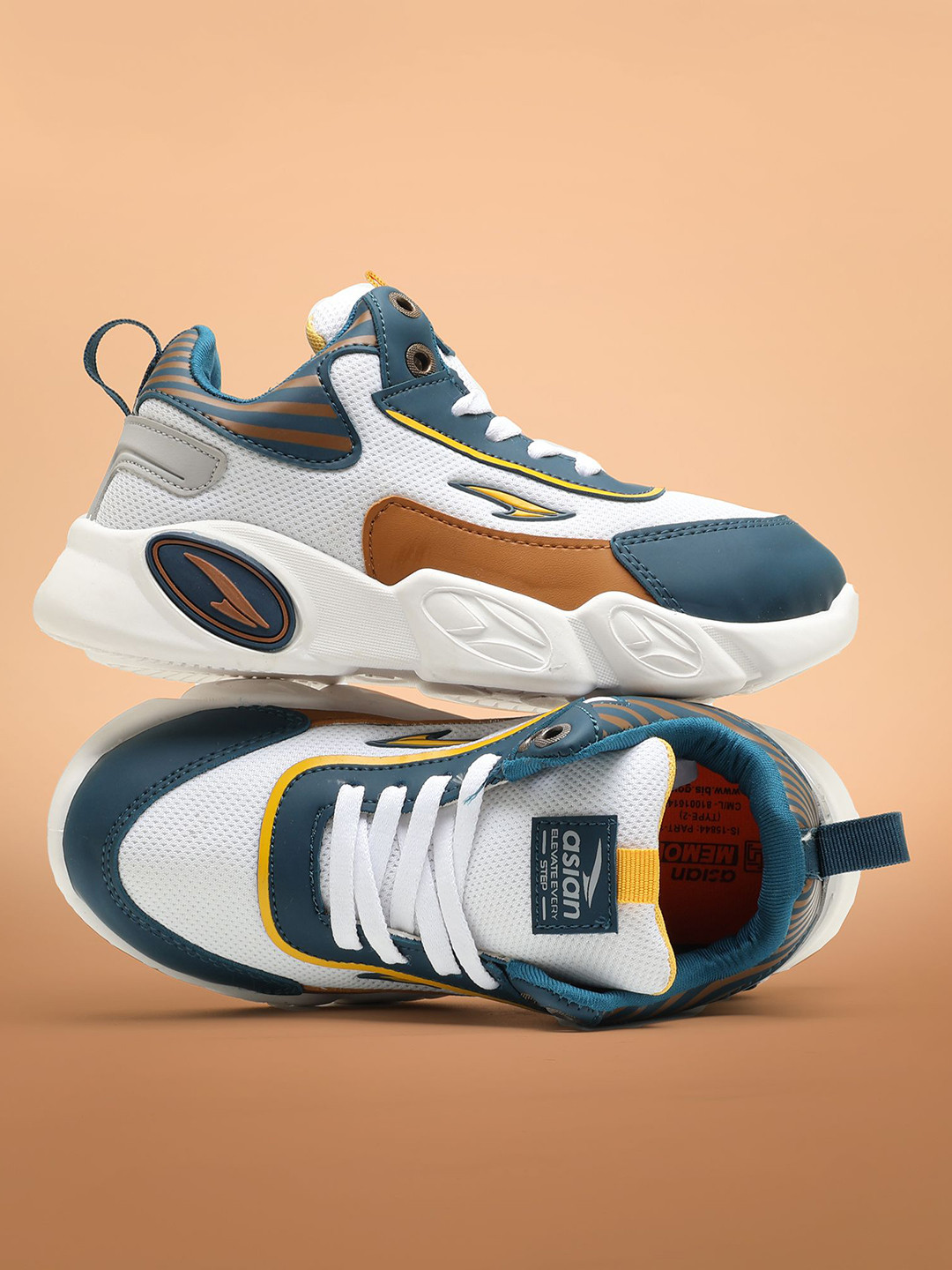 ASIAN VISION-11 Kids Colourblocked Lace-Ups Sneakers