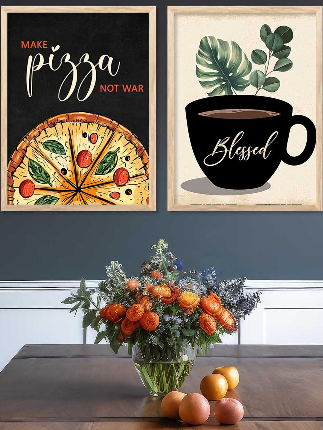 WALLLANE Restaurant Wall Art Poster With Frame