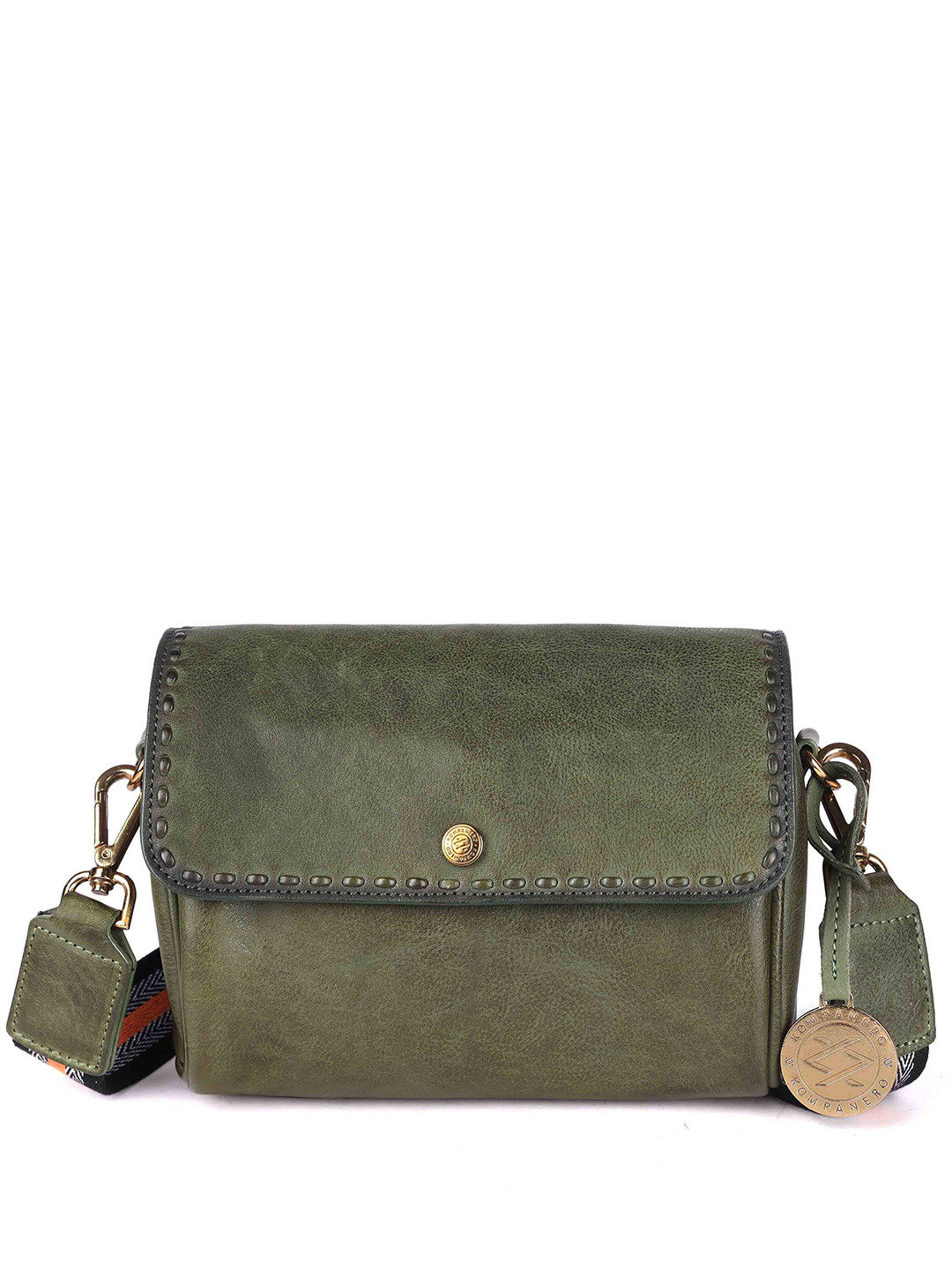 KOMPANERO Astra Leather Structured Sling Bag
