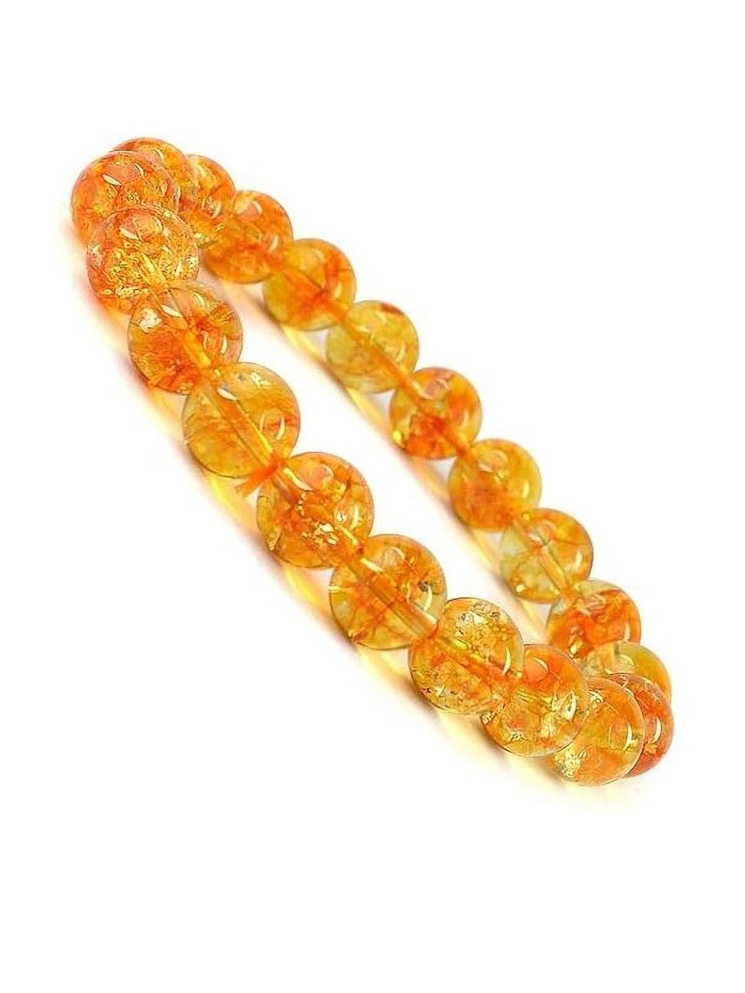 VIBESLE Unisex Citrine Crystal Bracelet