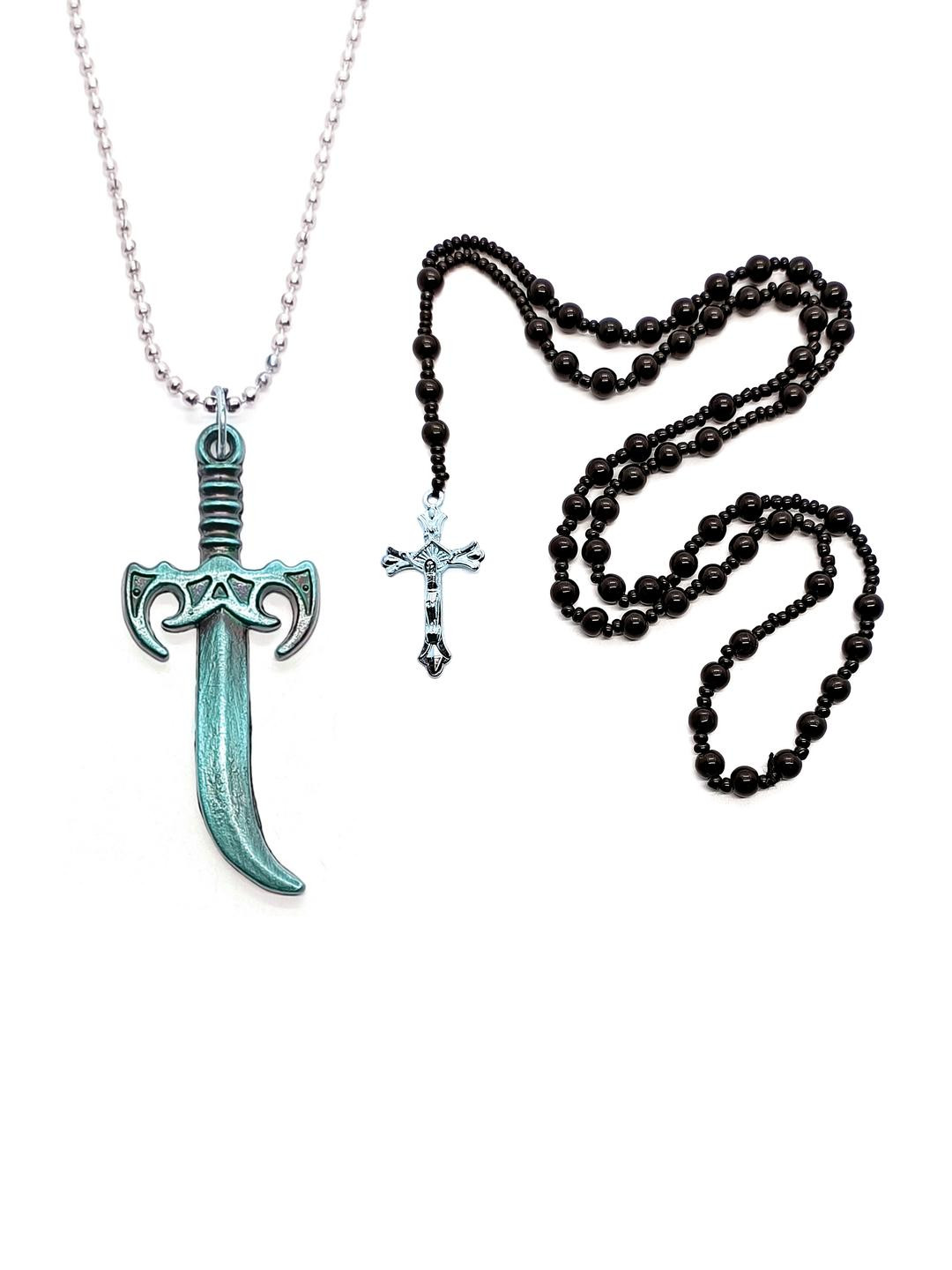 Dynamic Retail Global Set of 2 Stainless Steel Men's Chain