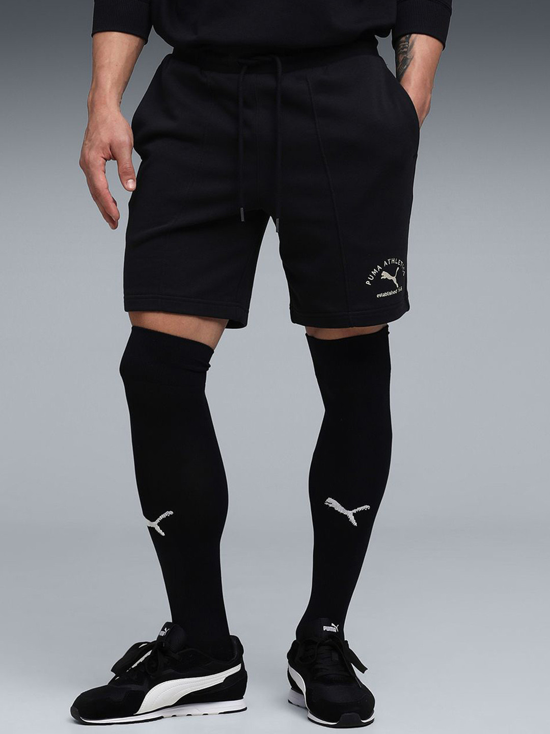 Puma CLASS Mens Pintuck Cotton Shorts