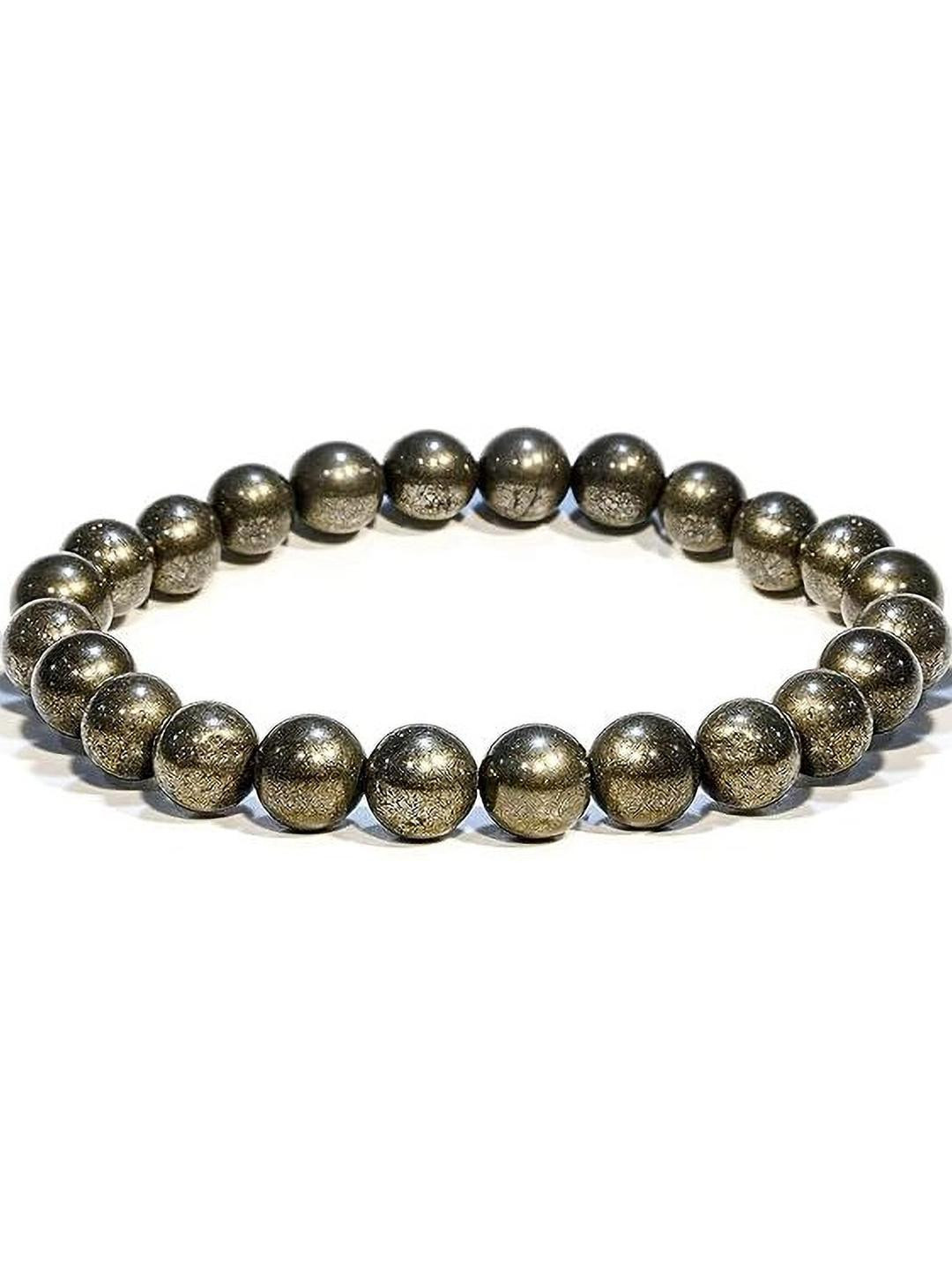 VIBESLE Adults Gold Toned Crystal Bracelet