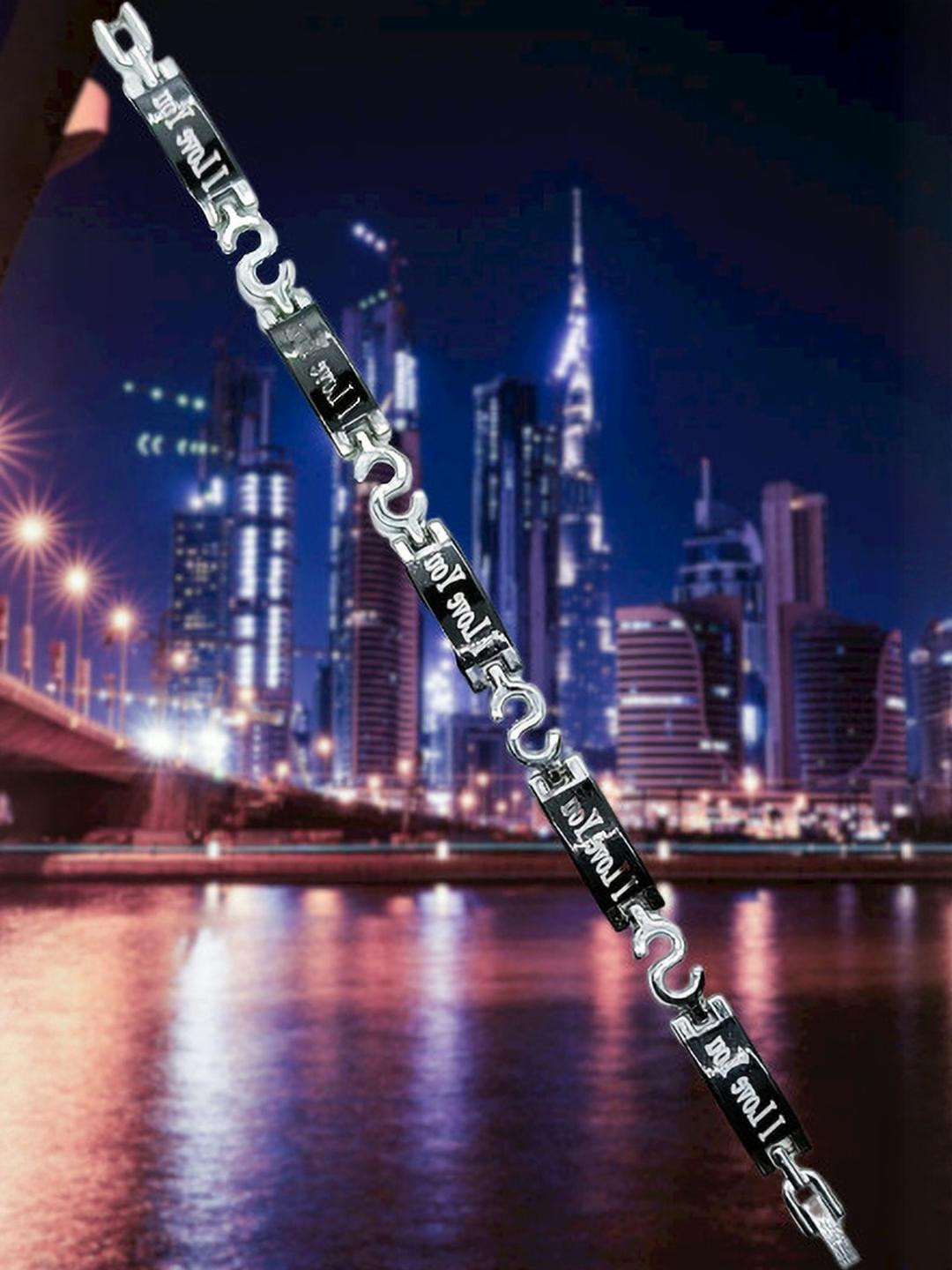 Dynamic Retail Global Silver Men Bracelet