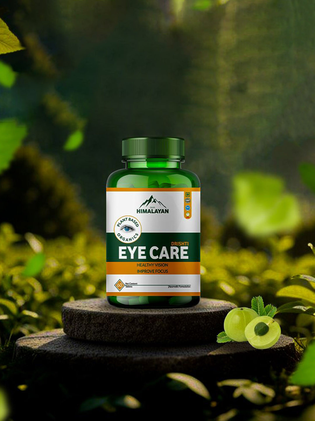 DIVYA HIMALAYAN Plant Based Drishti Eye Care Tablets - 60 Tablets