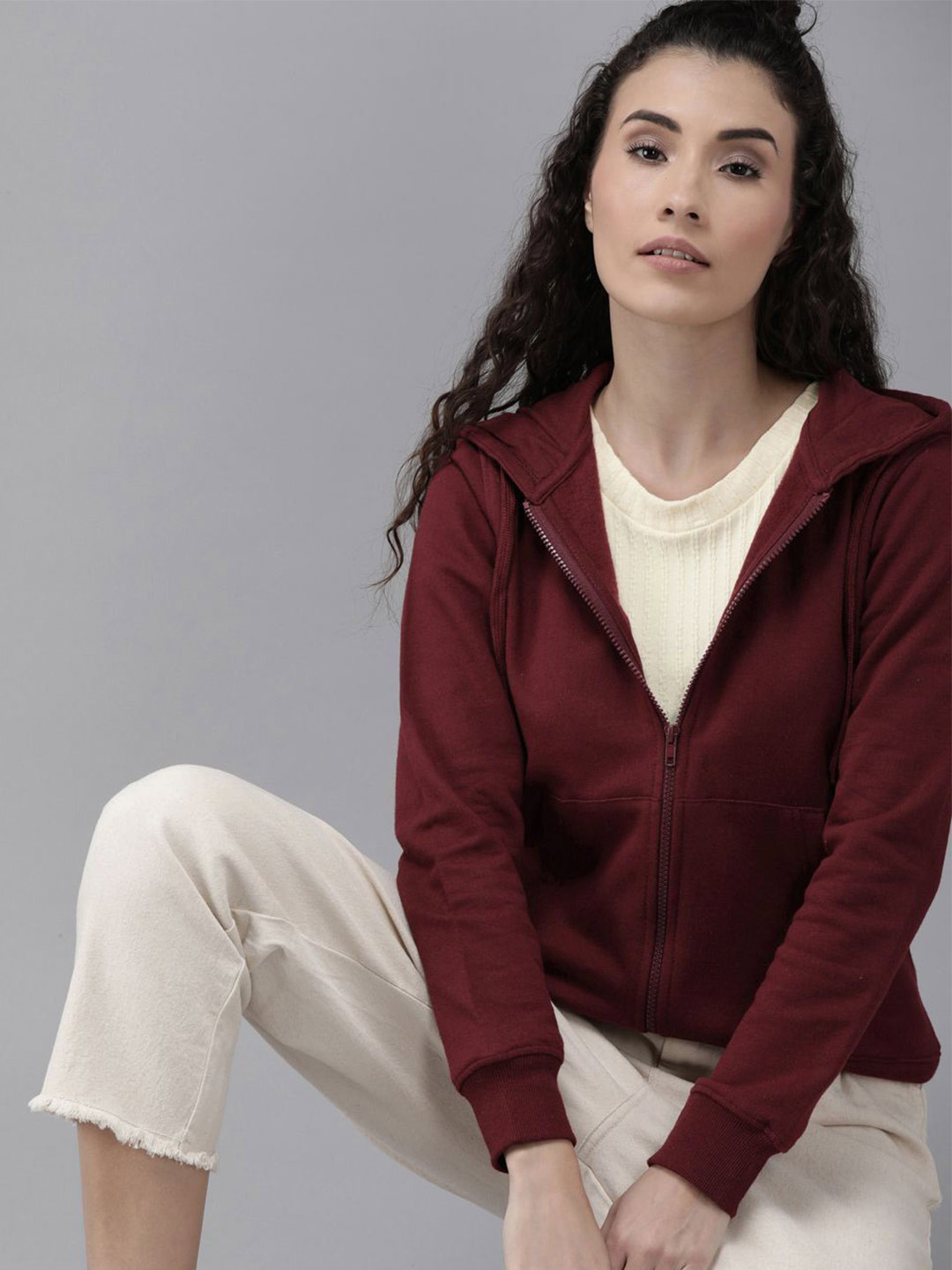 Dogman Women Long Sleeve Hooded Sweatshirt