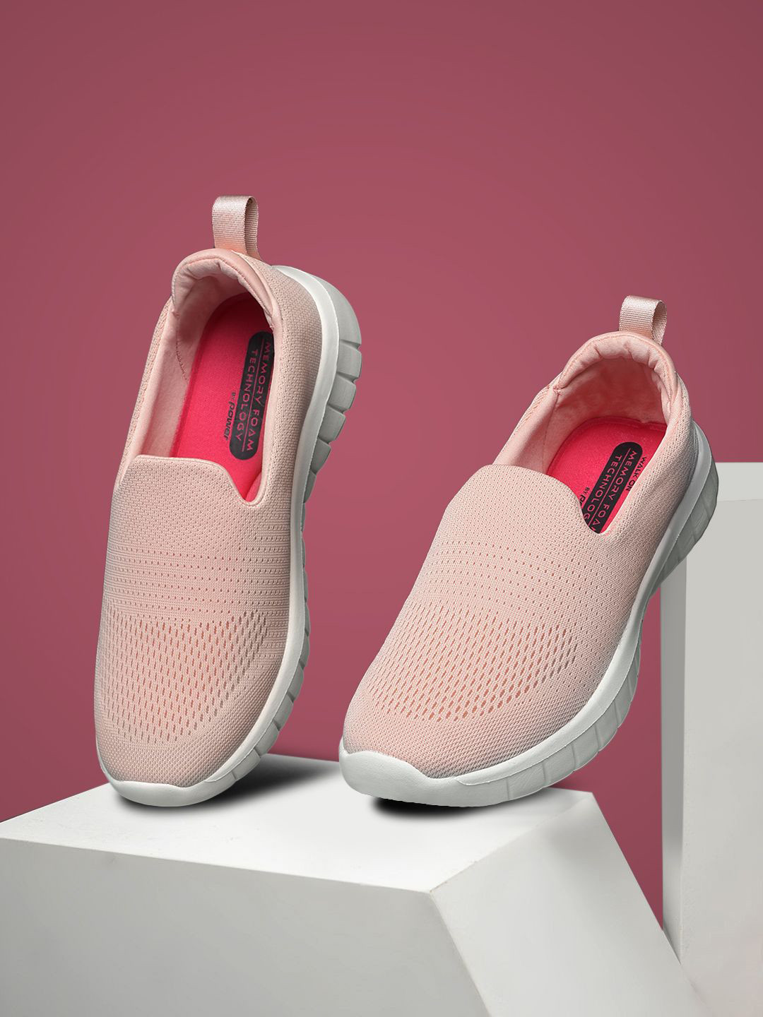 Power Women Slip-On Sneakers with Cushioned Insole and Lightweight Comfort