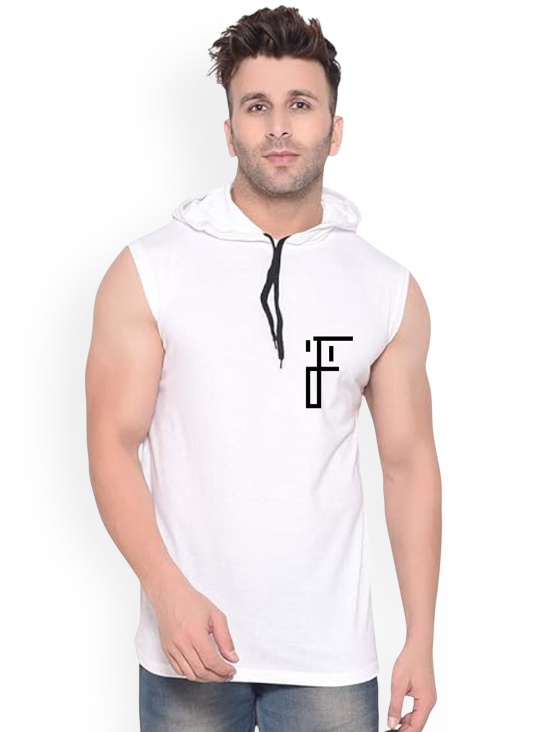 Fashnobic Printed Hooded Gym Vest FB-106_W_Back_pt-79