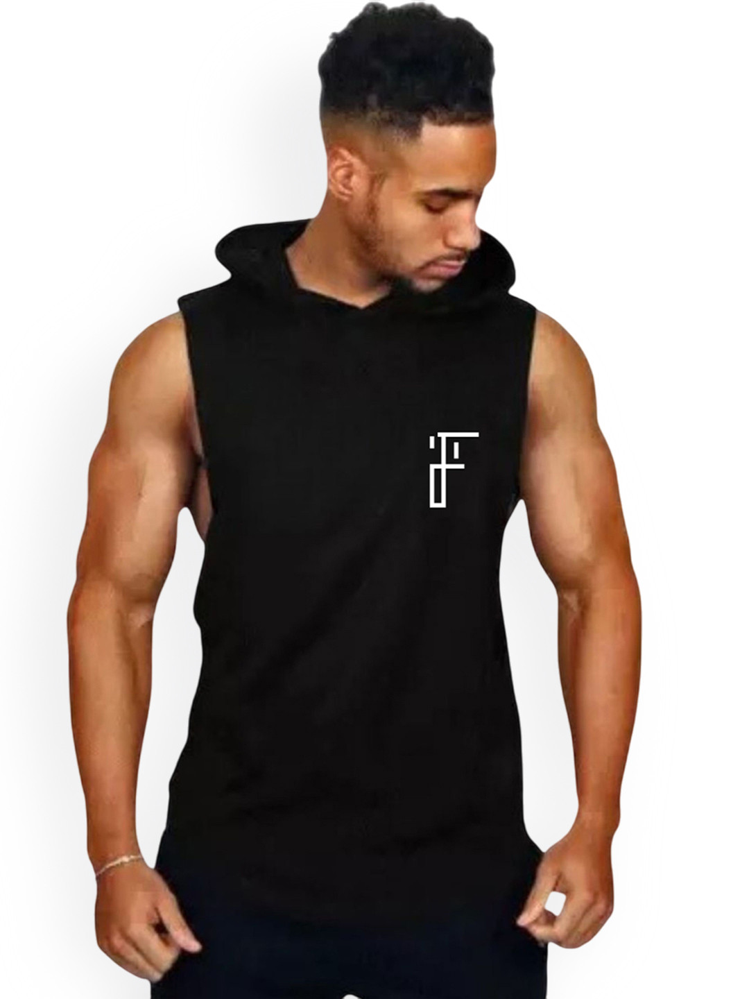 Fashnobic Printed Hooded GymVest FB-105_Back_pt-286