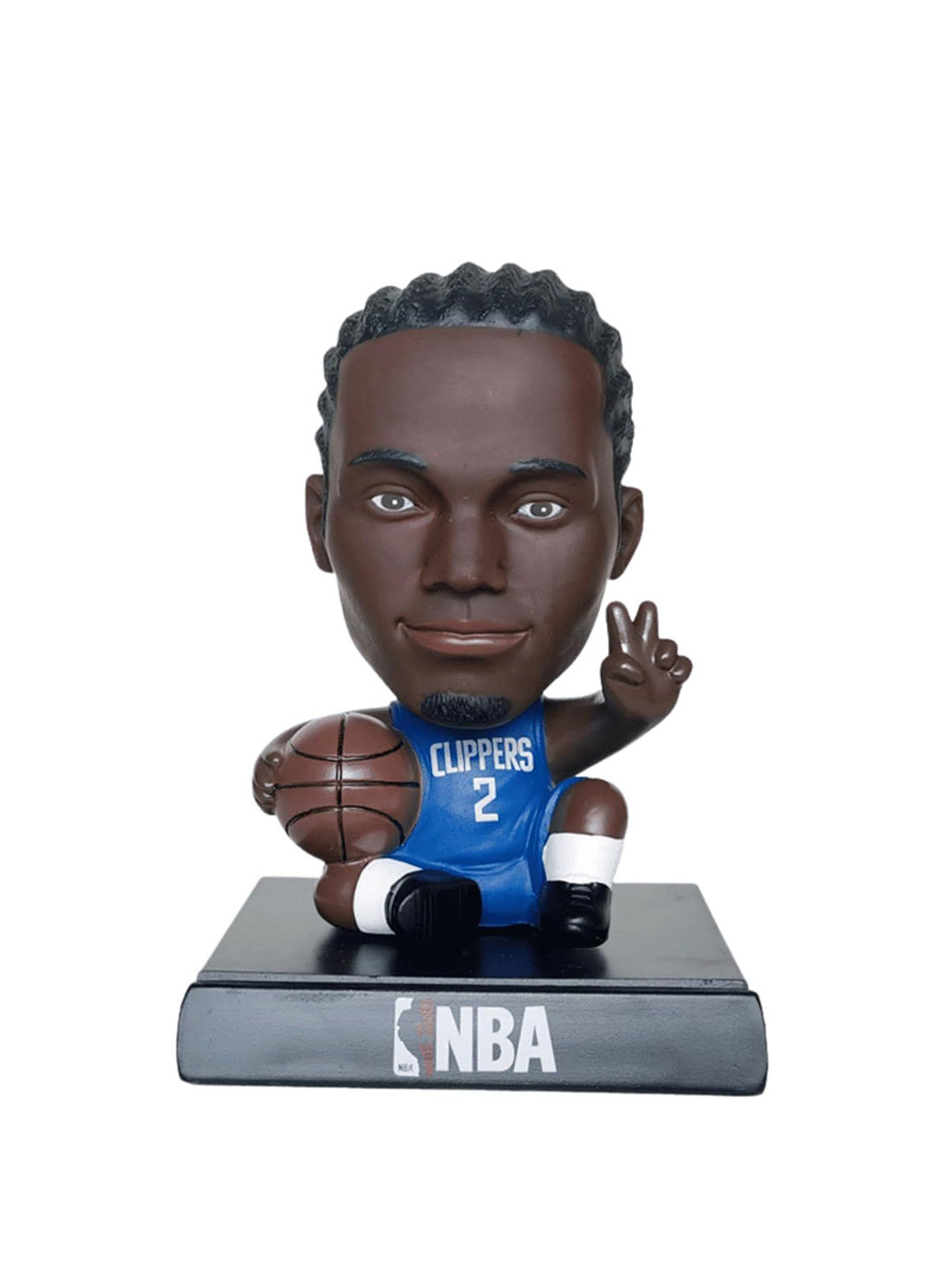 AUGEN Blue NBA Leonard Figure Bobblehead Showpiece