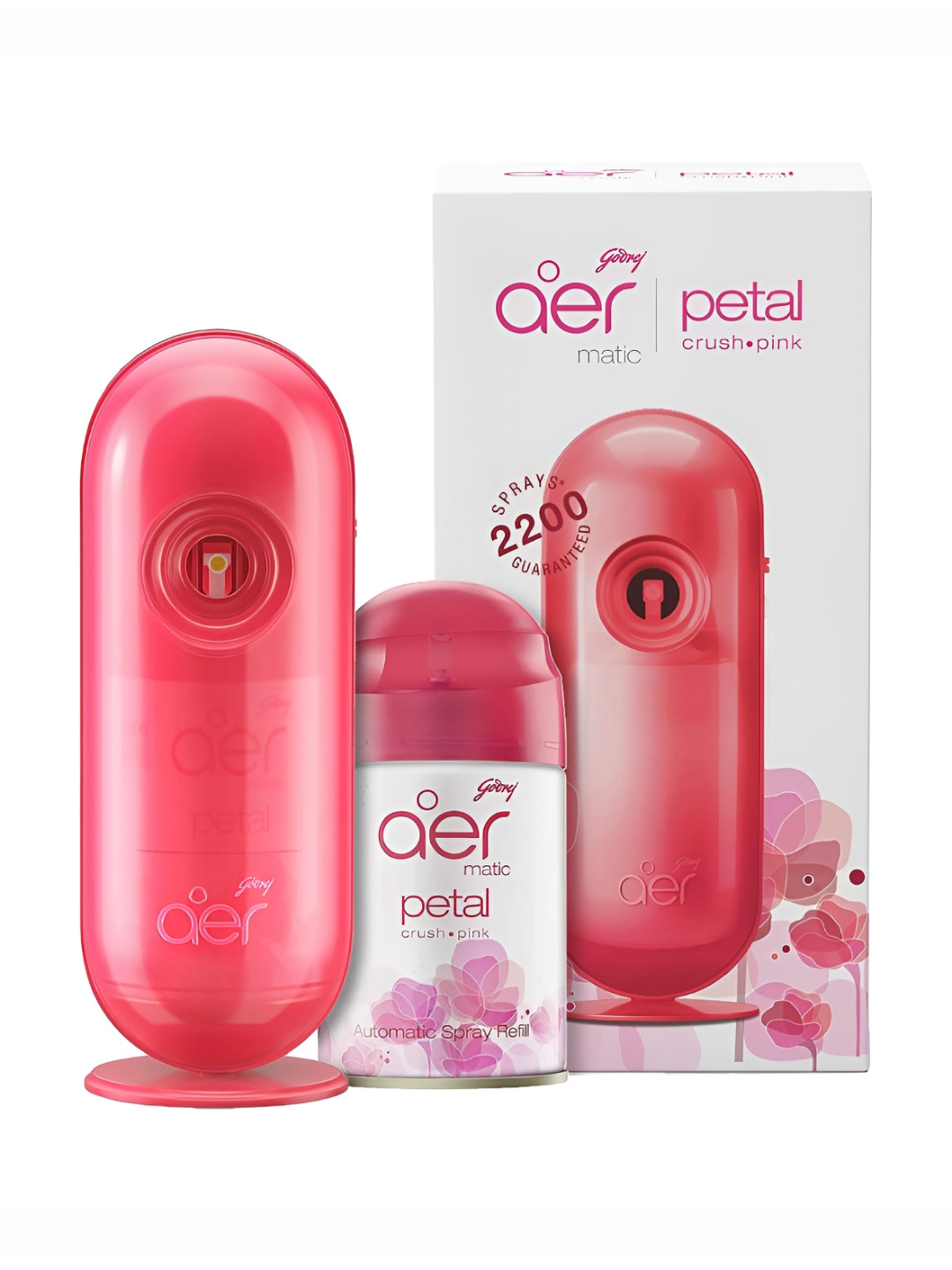 Godrej Aer Matic Kit Pink Petal Crush Automatic AirFreshener