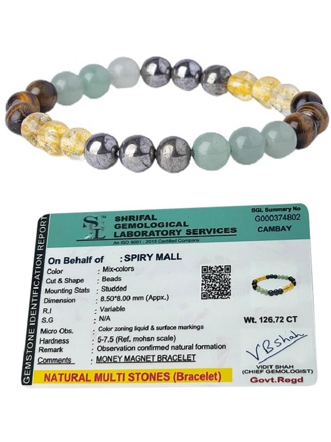 VIBESLE Slip-on Agate Bracelet