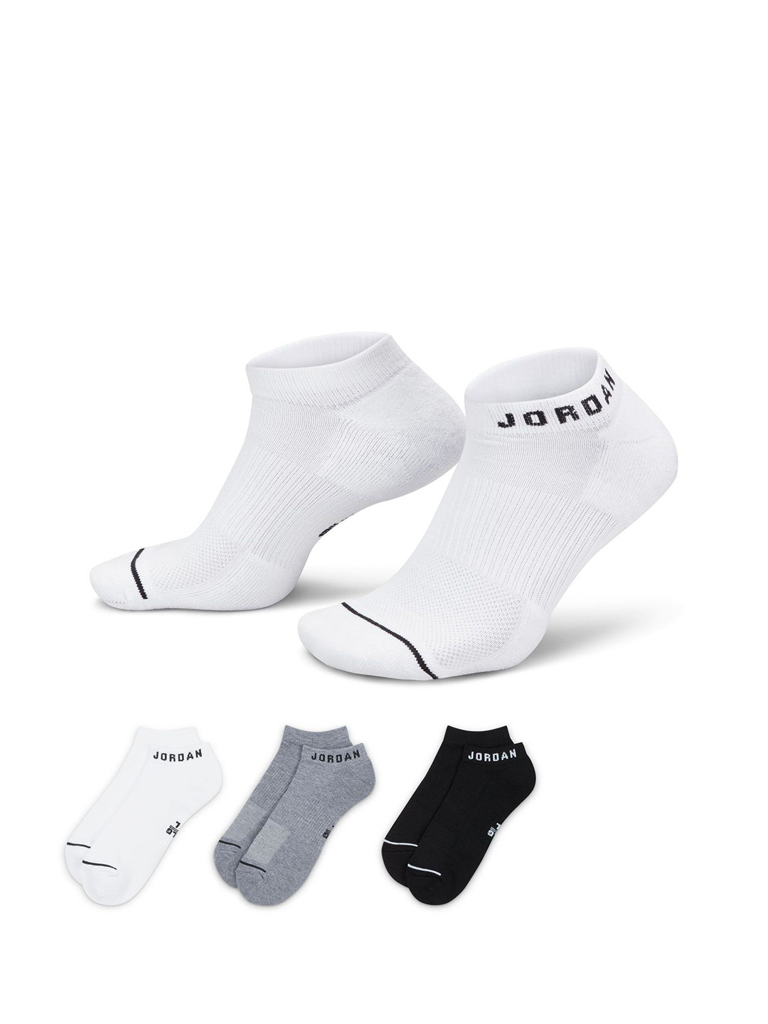Nike Jordan Everyday No-Show Socks 3 Pairs