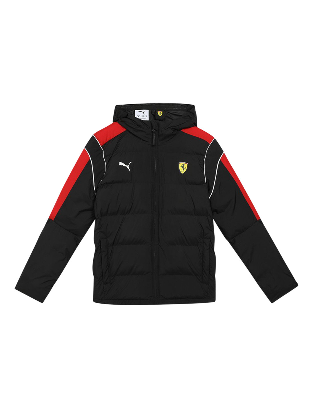PUMA Motorsport Unisex Kids Colourblocked Ferrari MT7 Puffer Jacket