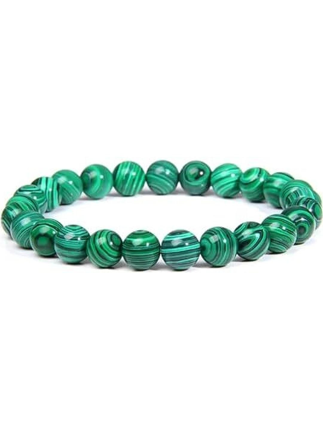 VIBESLE Unisex Malachite Bead Bracelet