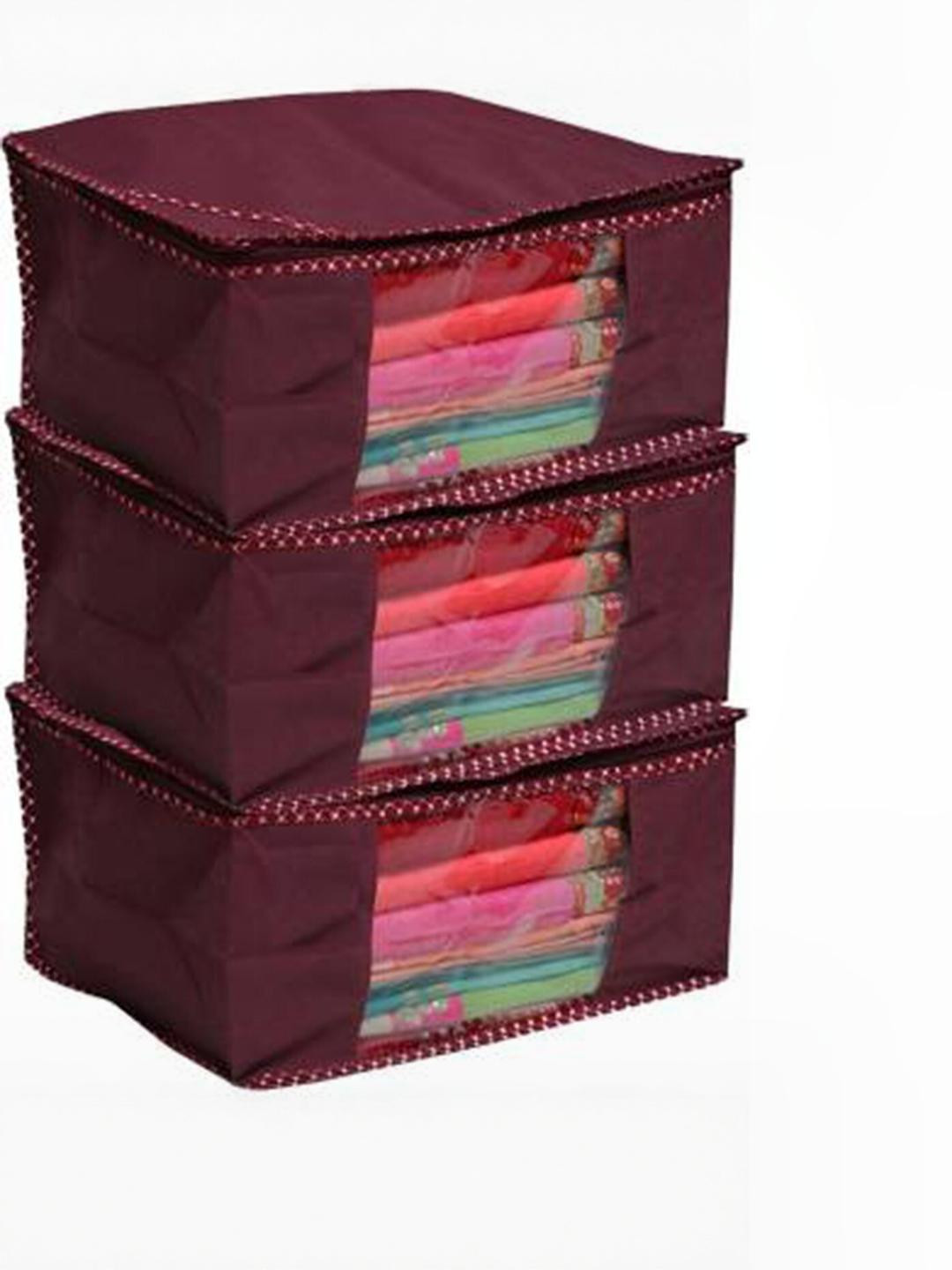BB BACKBENCHERS Red Set of 3 Regular Drawer Organiser