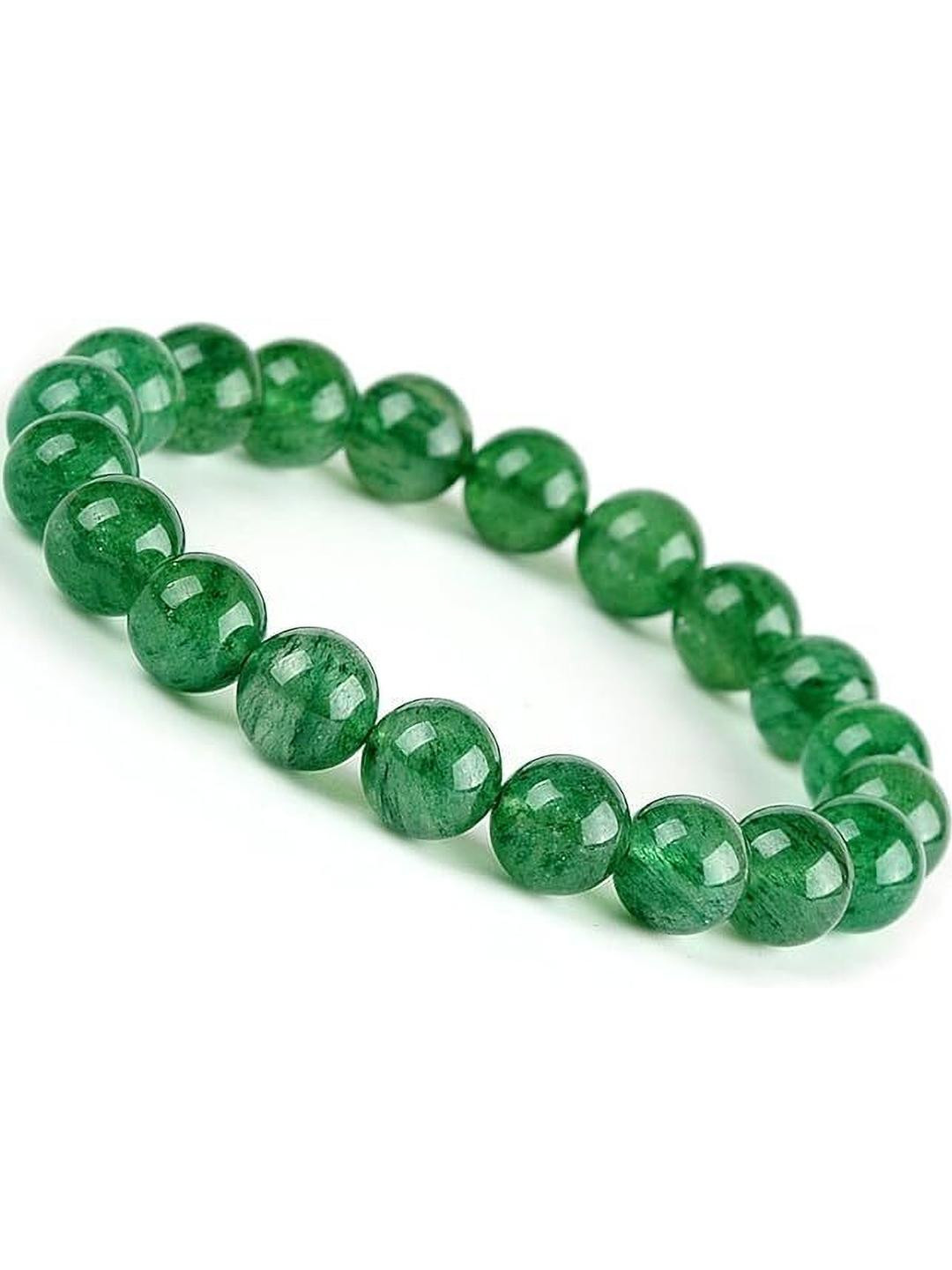 VIBESLE Unisex Green Jade Crystals Bracelet
