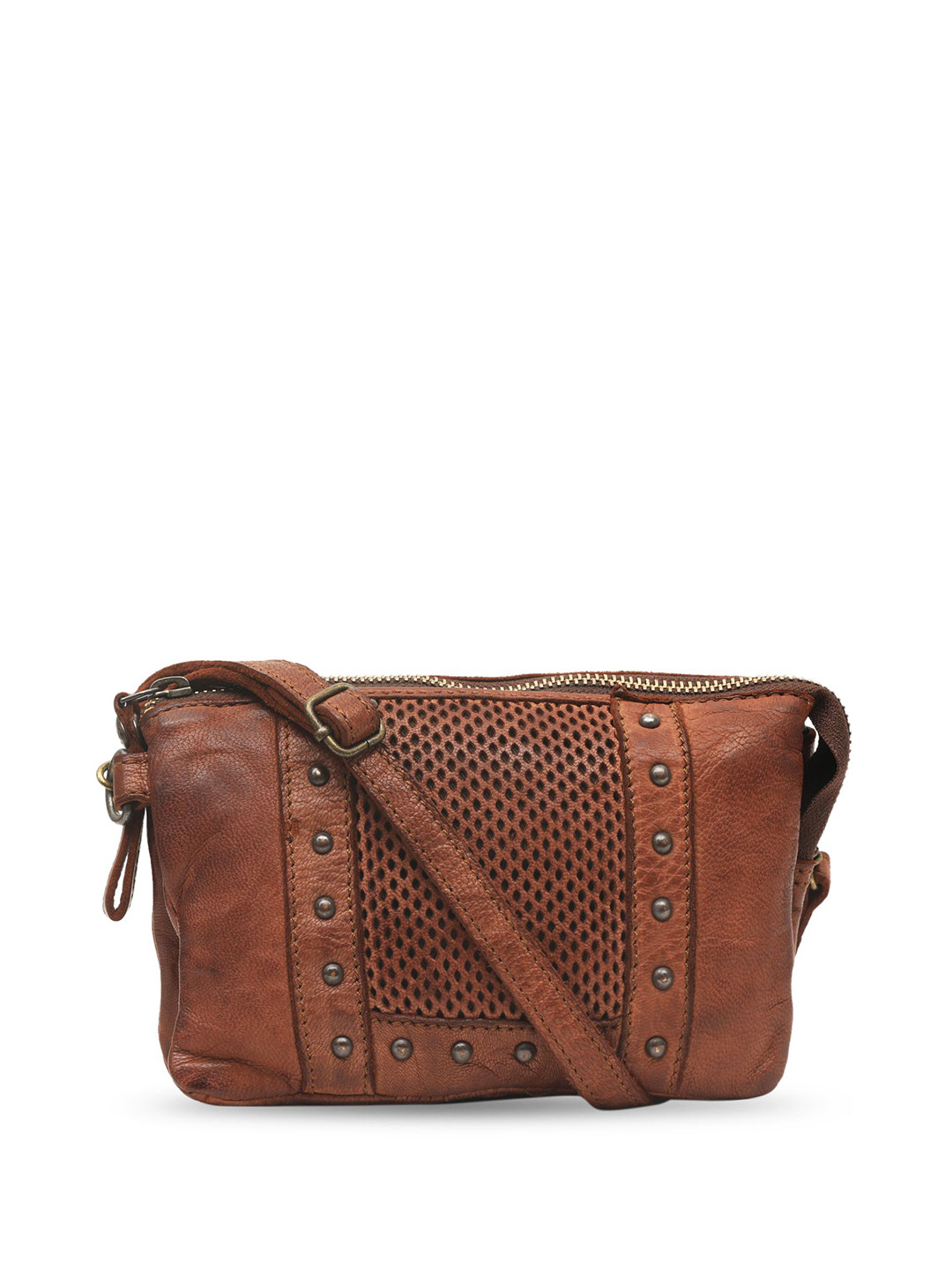 KOMPANERO Aurora Self Design Textured Leather Sling Bag