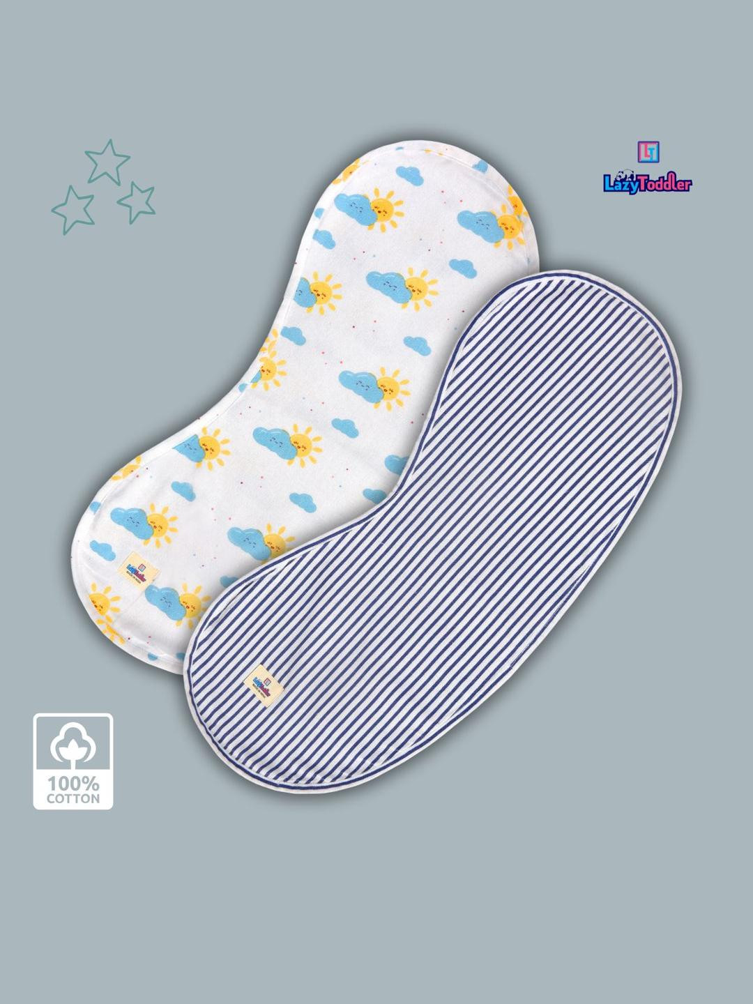 LazyToddler Set Of 2 Printed Burp Cloth