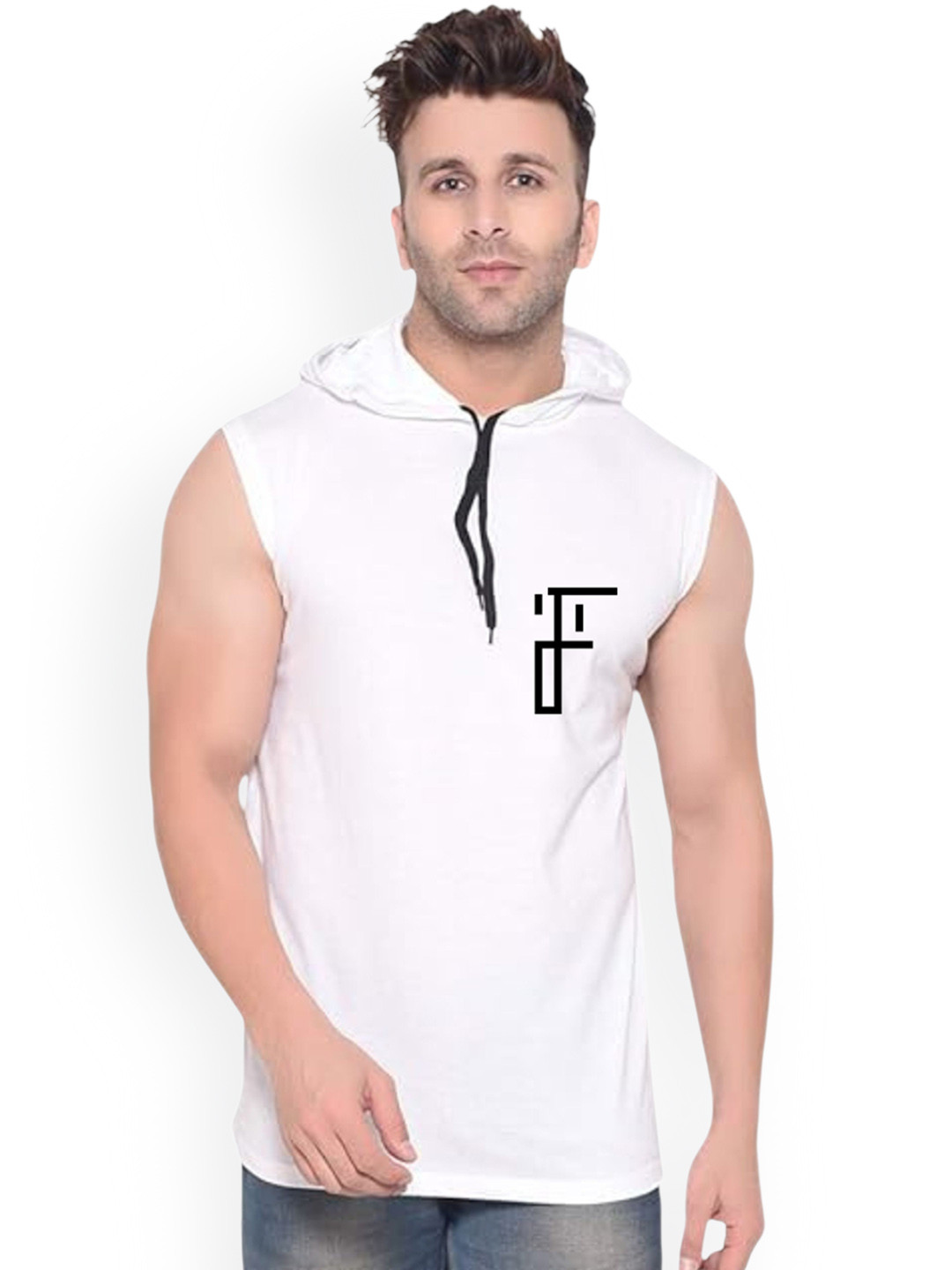 Fashnobic 404 Not Found Printed Hood Gym Vest FB-106_W_Back_pt-105