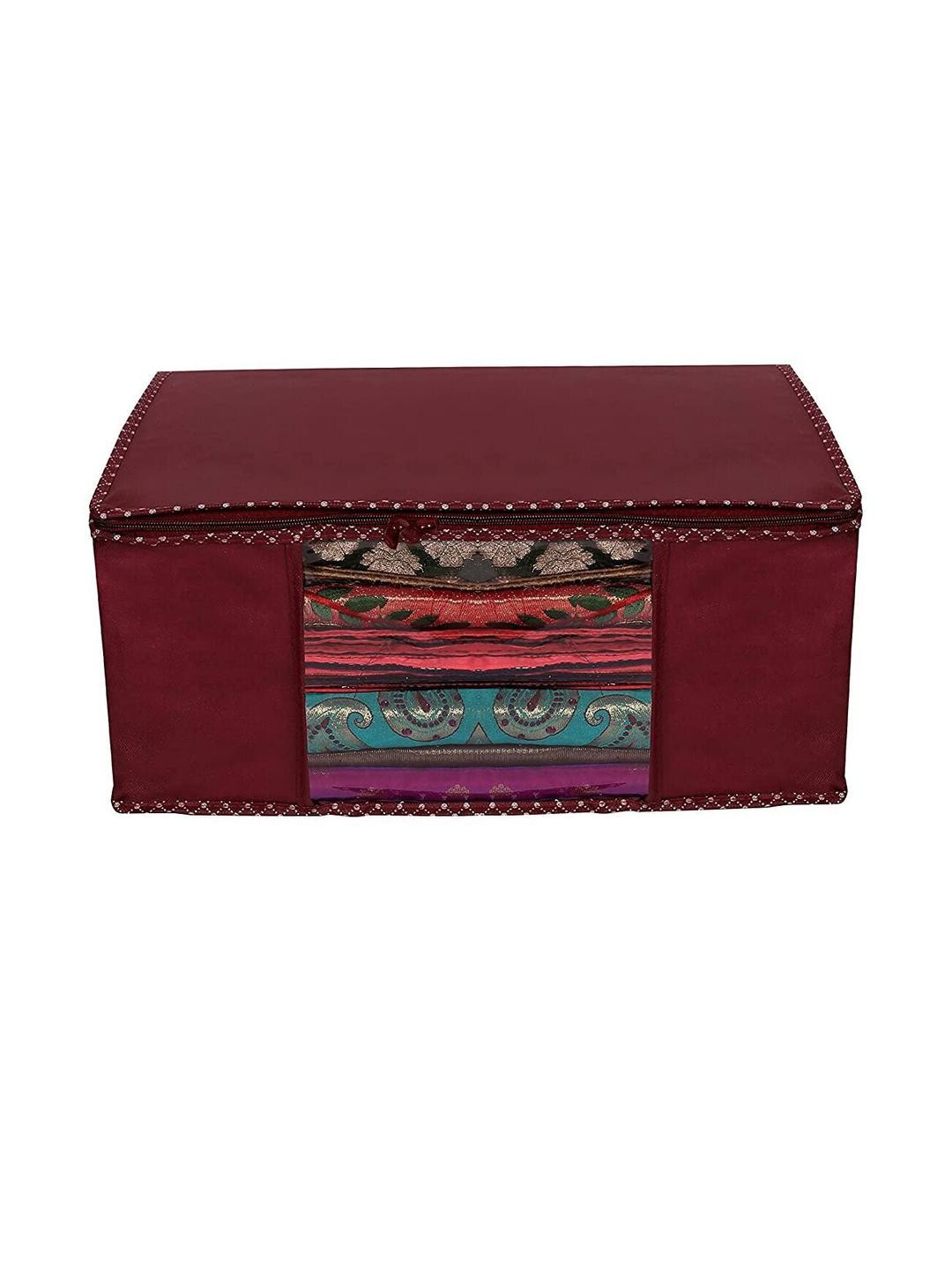 BB BACKBENCHERS Maroon Set of 1 Regular Closet Organizer