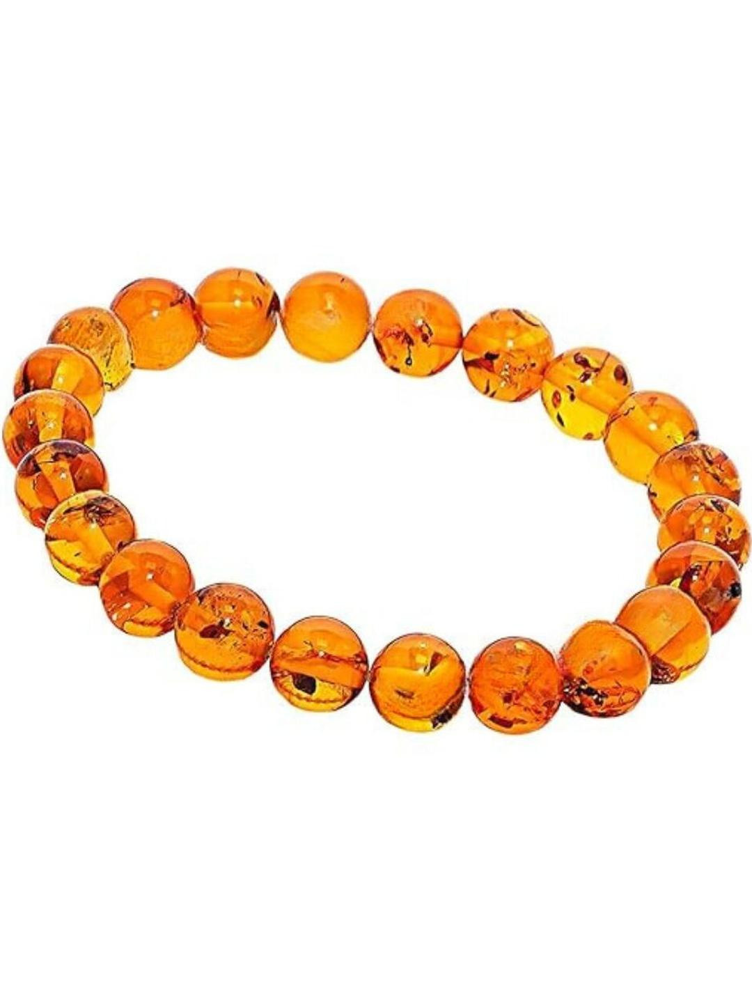 VIBESLE Unisex Handcrafted Amber Stone Bracelet