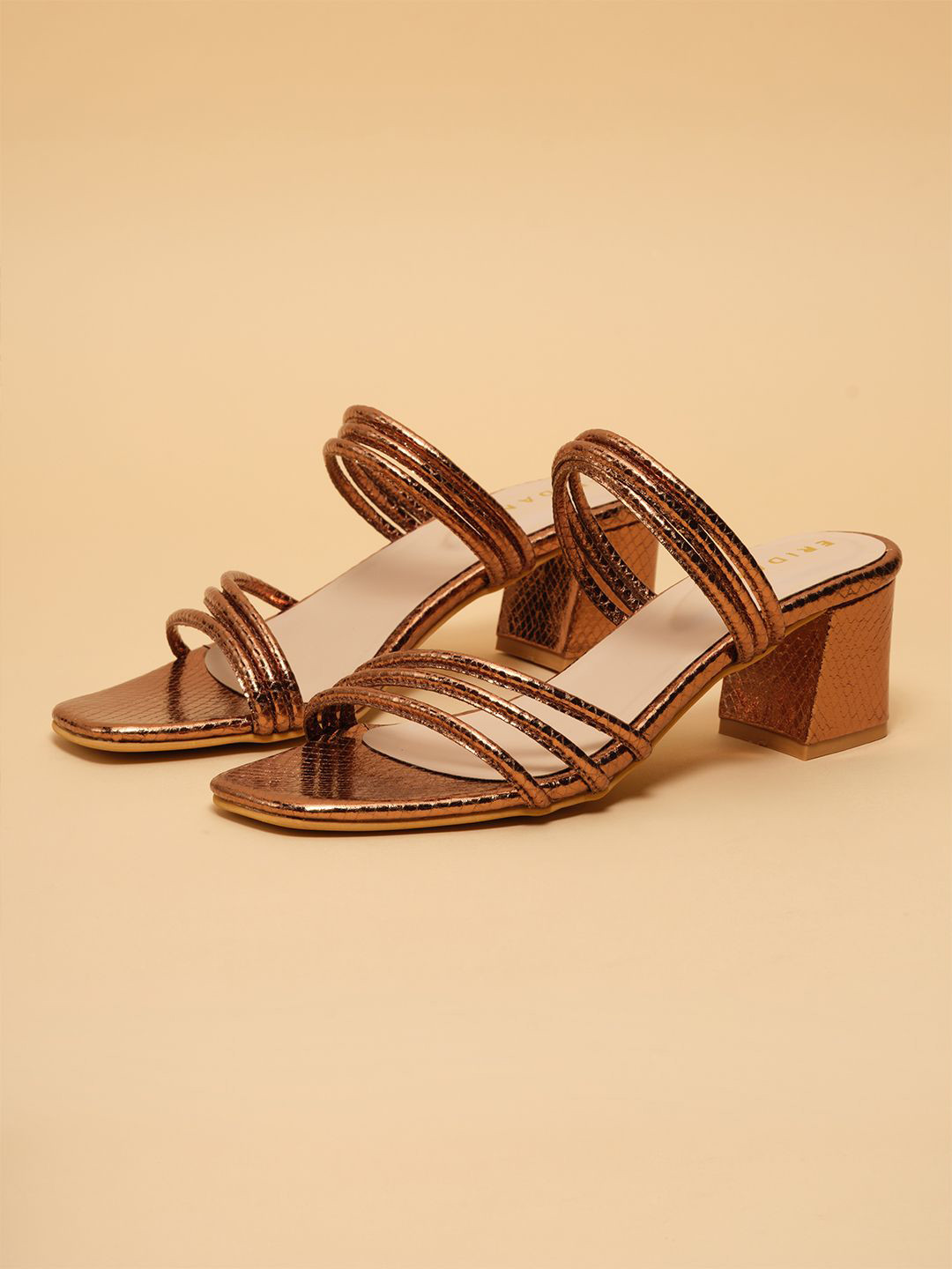 ERIDANI Women Elaina Metallic Heels