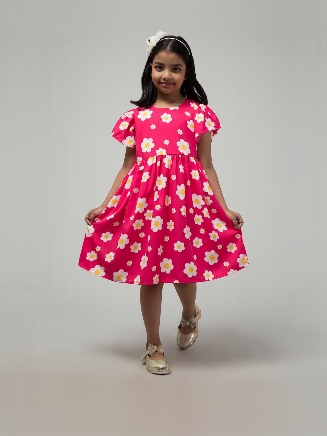 MAMATHINK Rose Polyester Dresses