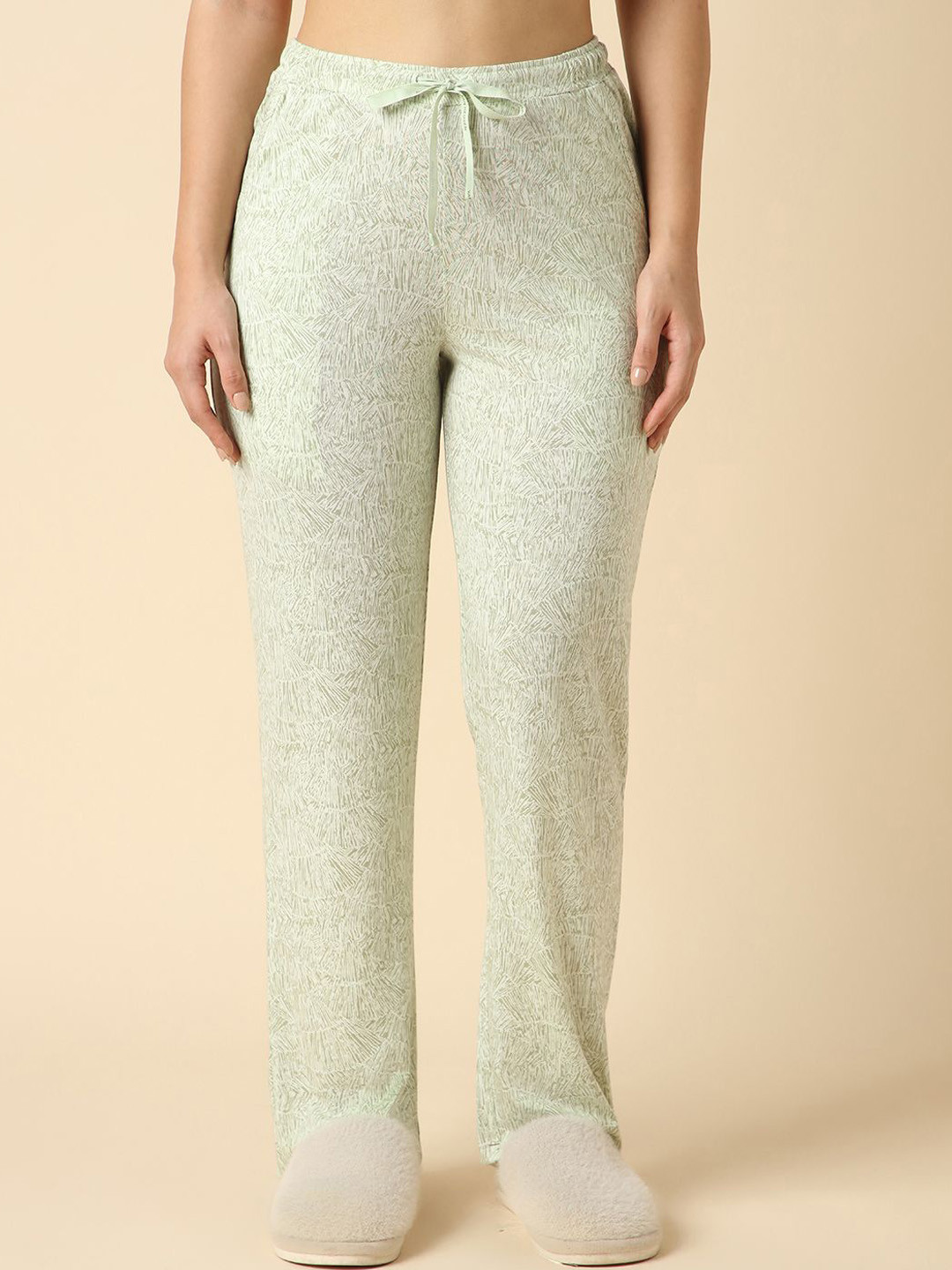Van Heusen Women Cotton Printed Functional Pocket Lounge Pyjama