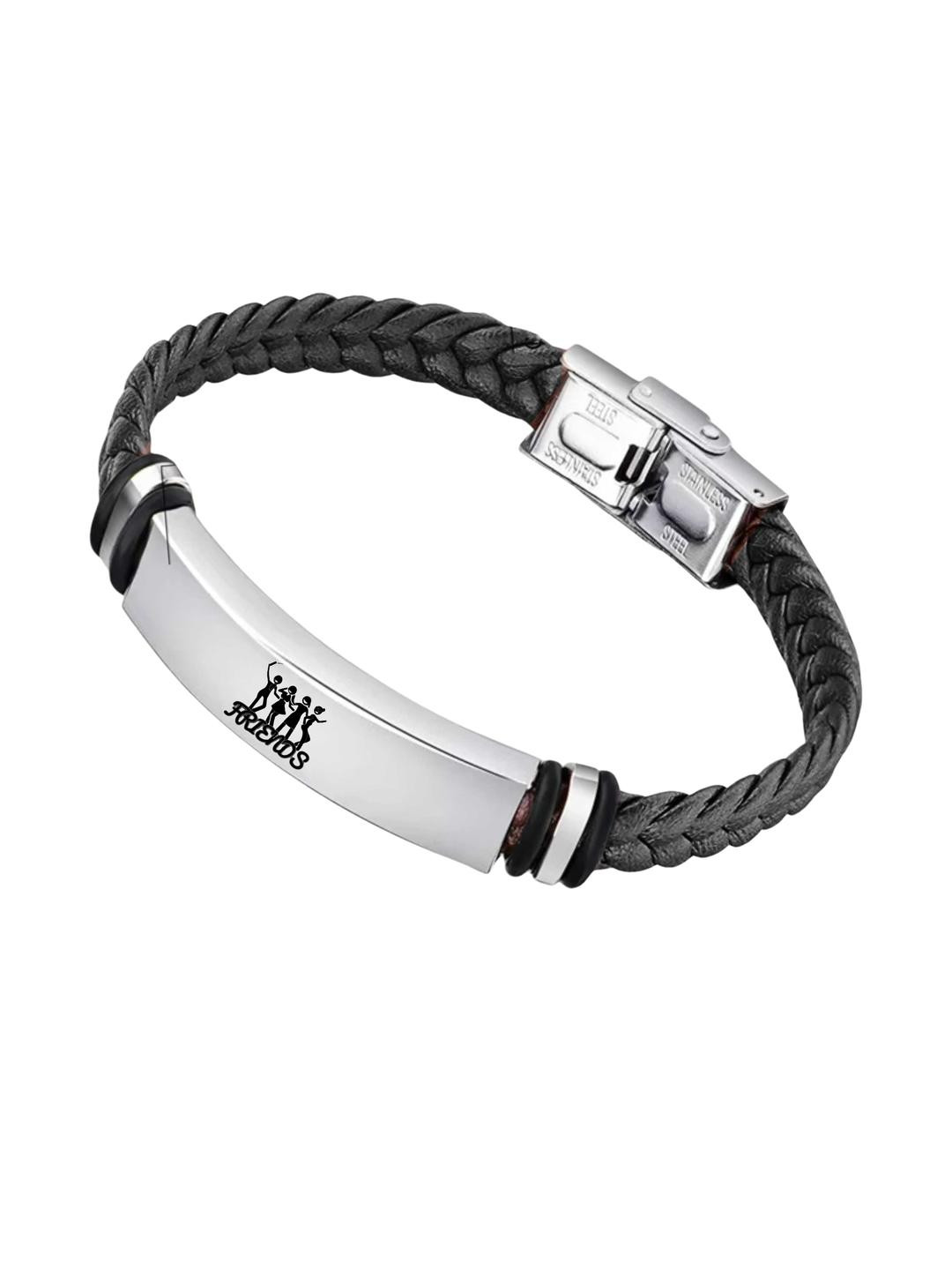 Sullery Silver-Plated Leather Bracelet