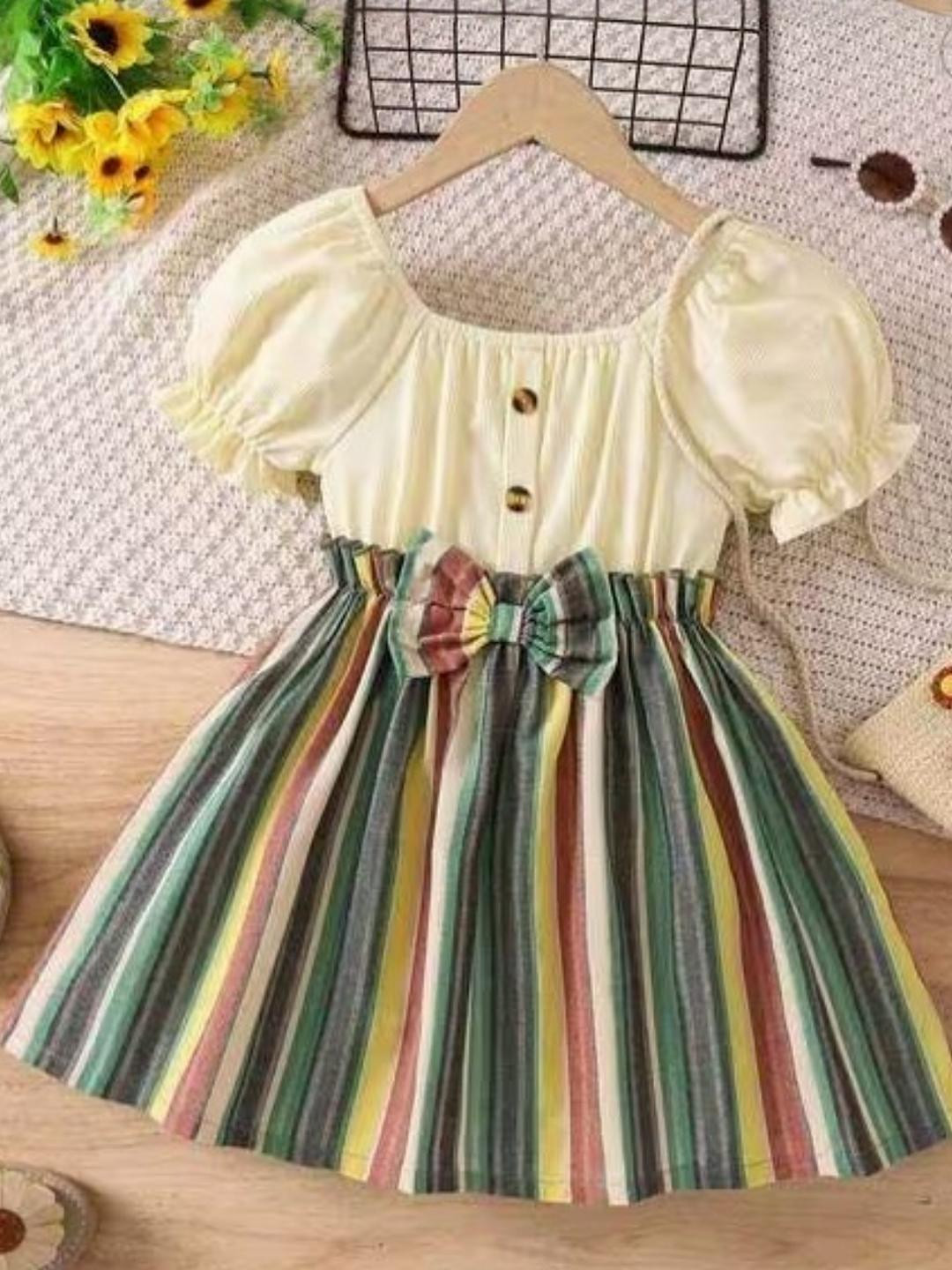 FLANZE Lime Green Polyester Dresses