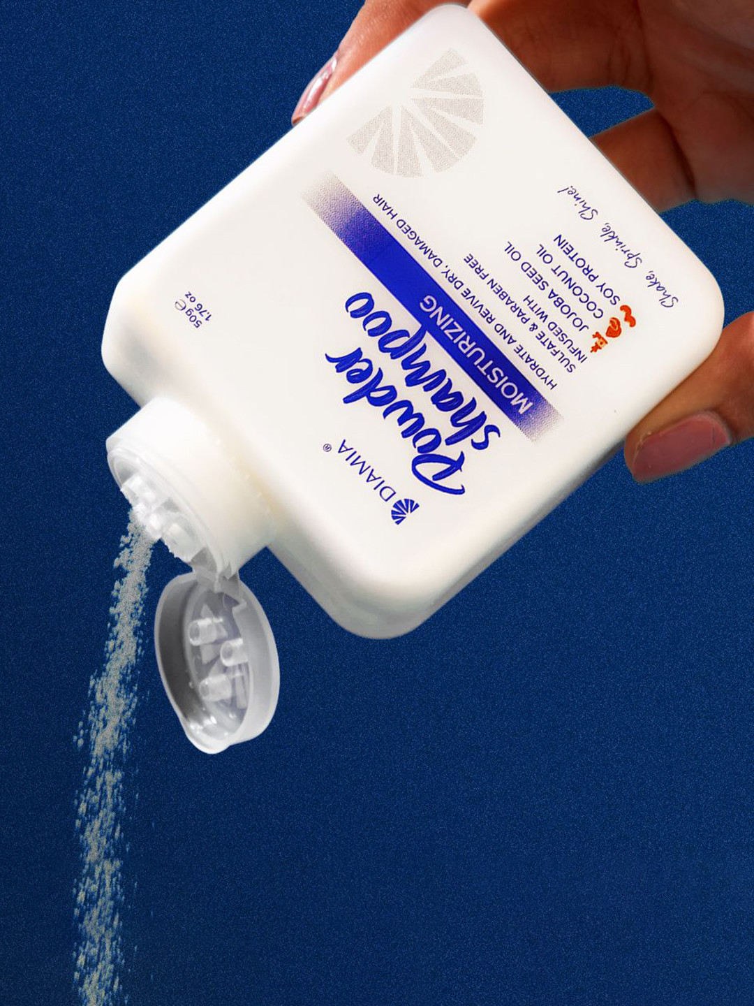 DIAMIA Moisturizing Powder Shampoo With Coconut & Jojoba Oil - 50g