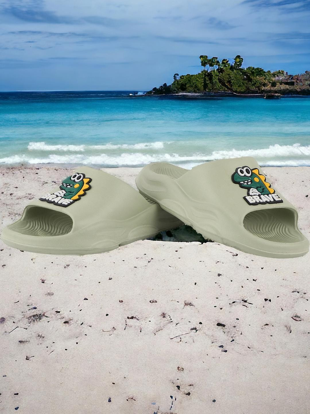 ROTATION Unisex Kids Olive Sliders