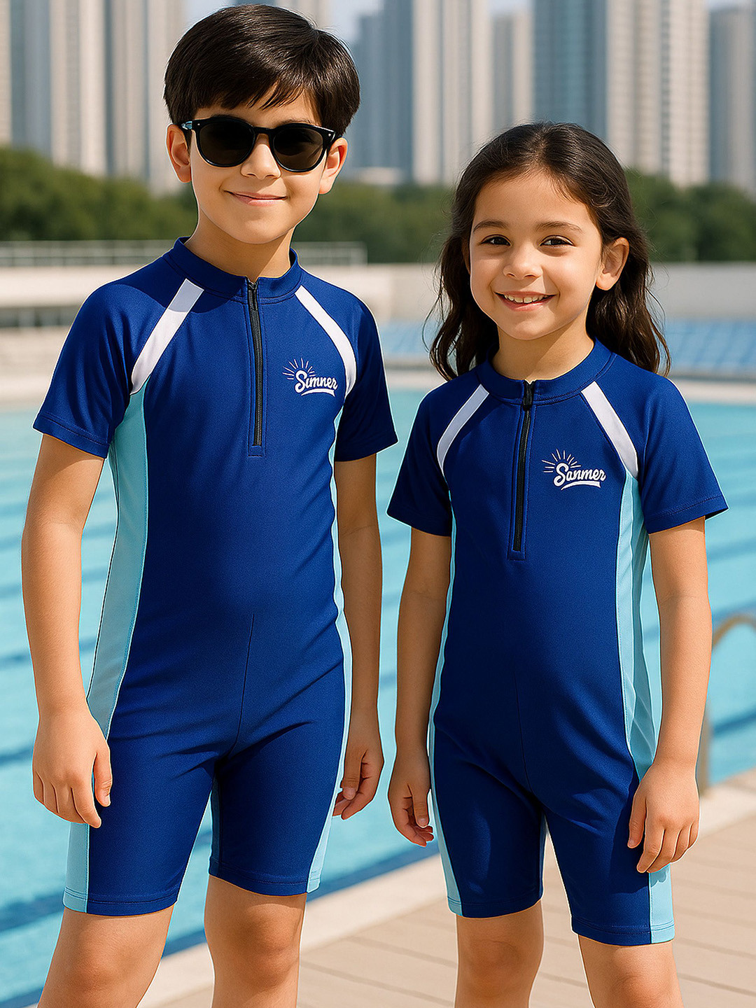 bubble berry Kids Colour-Blocked Legsuits