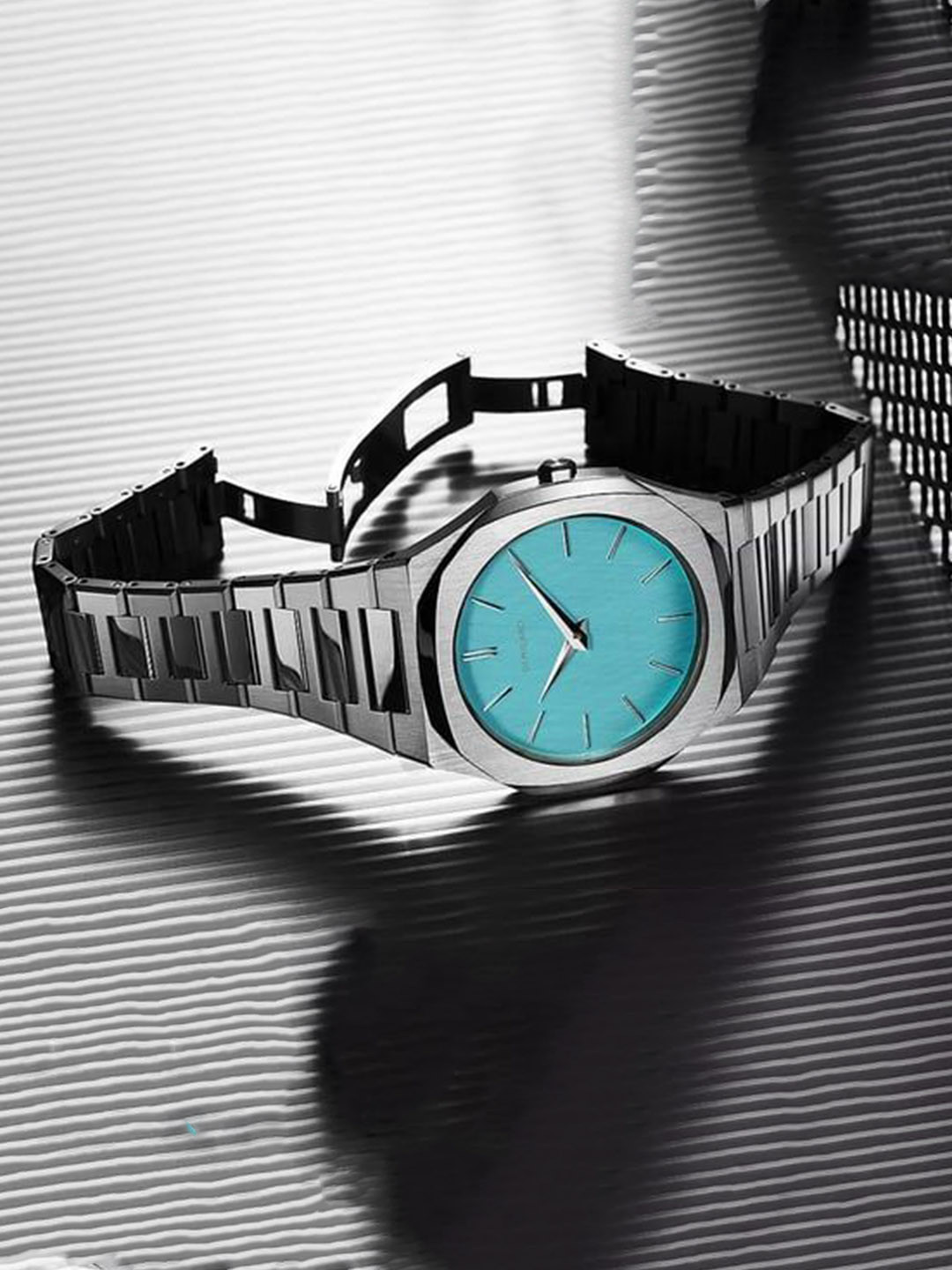 D1 Milano Men Solid Stainless Steel Bracelet Style Straps Analogue Watch UTBU08