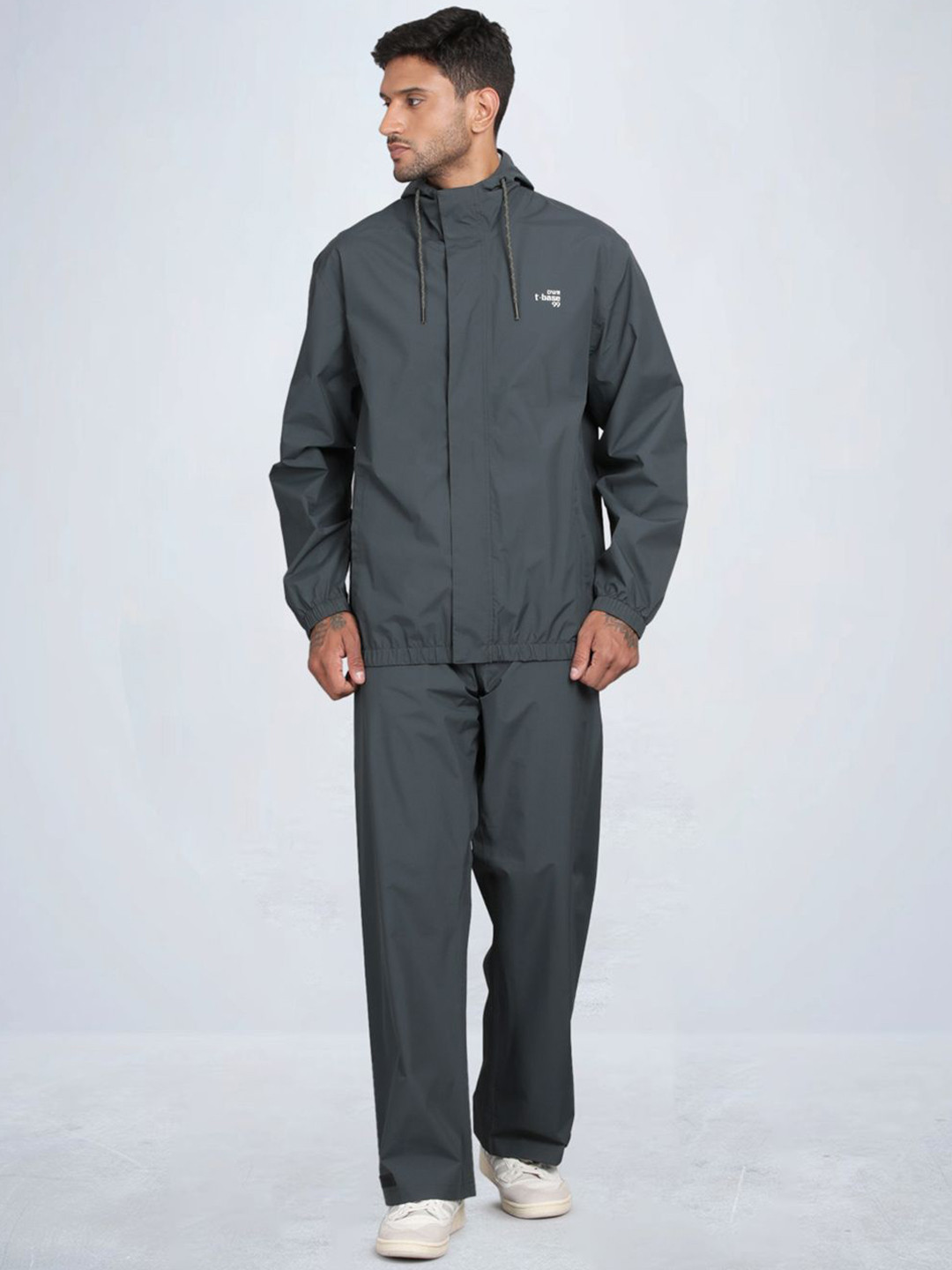 t-base Hooded Waterproof Seam Sealed Rainwear Jacket