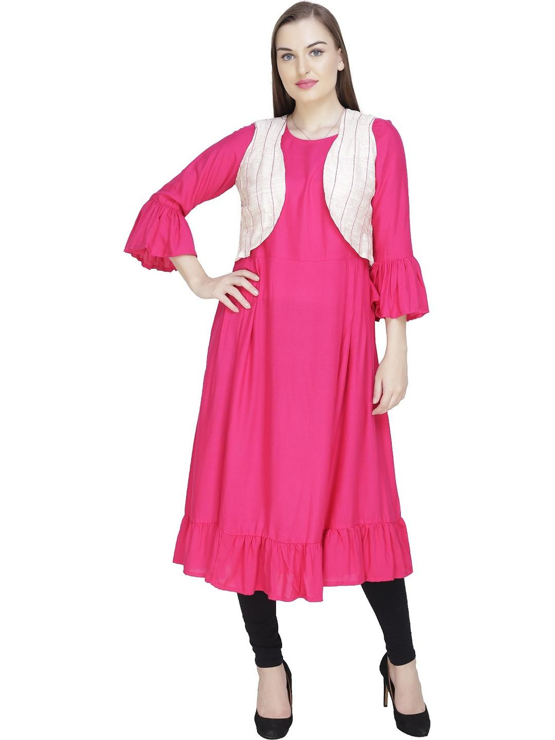 Inara Robes Women Magenta Kurtas