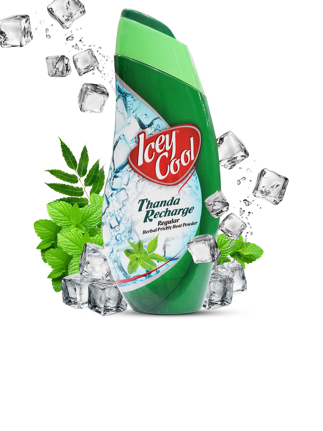 Icey Cool Thanda Recharge Talcum Powder With Neem & Tulsi - 300 g