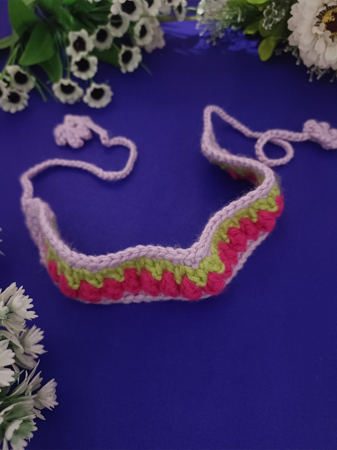 Sanjog Lace Crochet Woolen Handmade Hairband