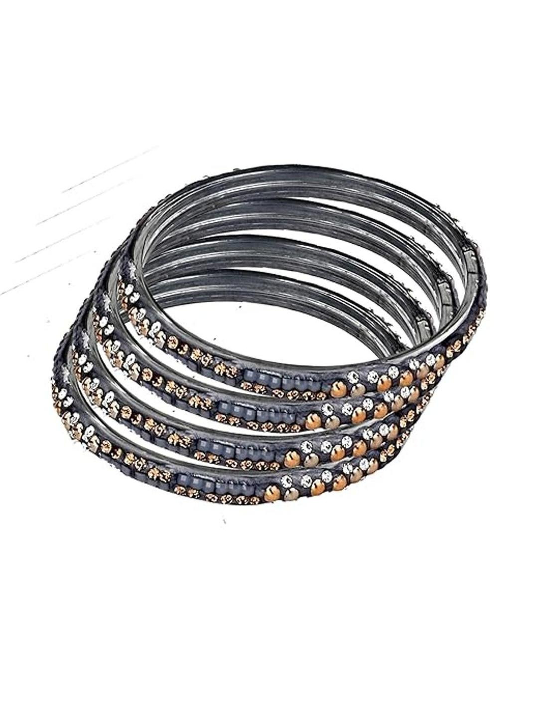 SOMIL Grey Alloy Bangle