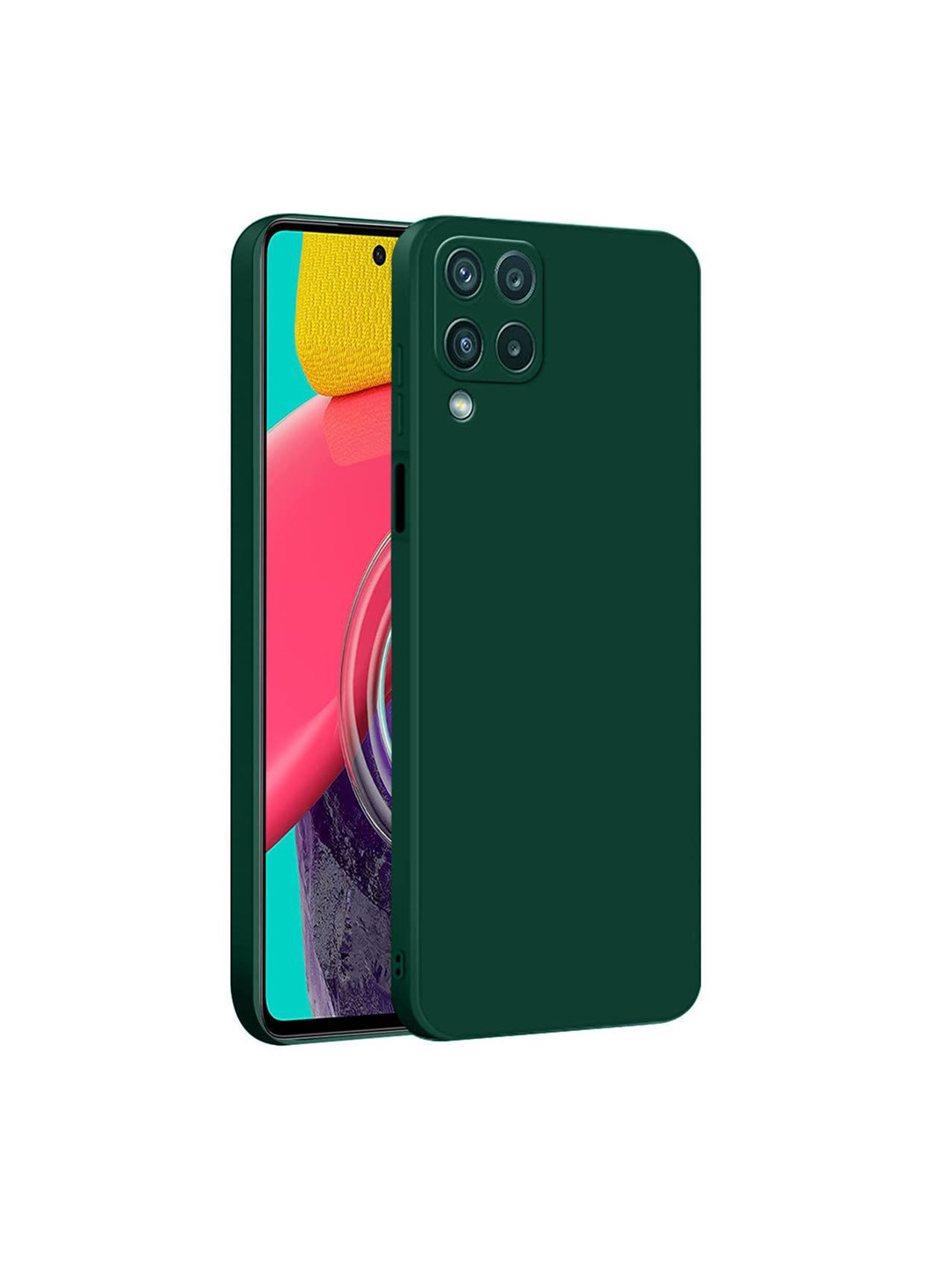 LIRAMARK Samsung Galaxy M53 5G Silicone Soft Back Cover Mobile Accessories