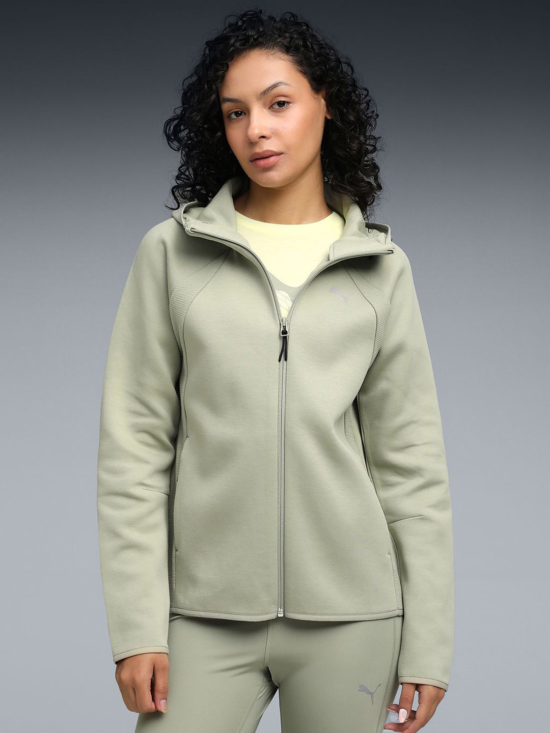 Puma Women Evostripe Moisture-Wicking Full-Zip Hoodie