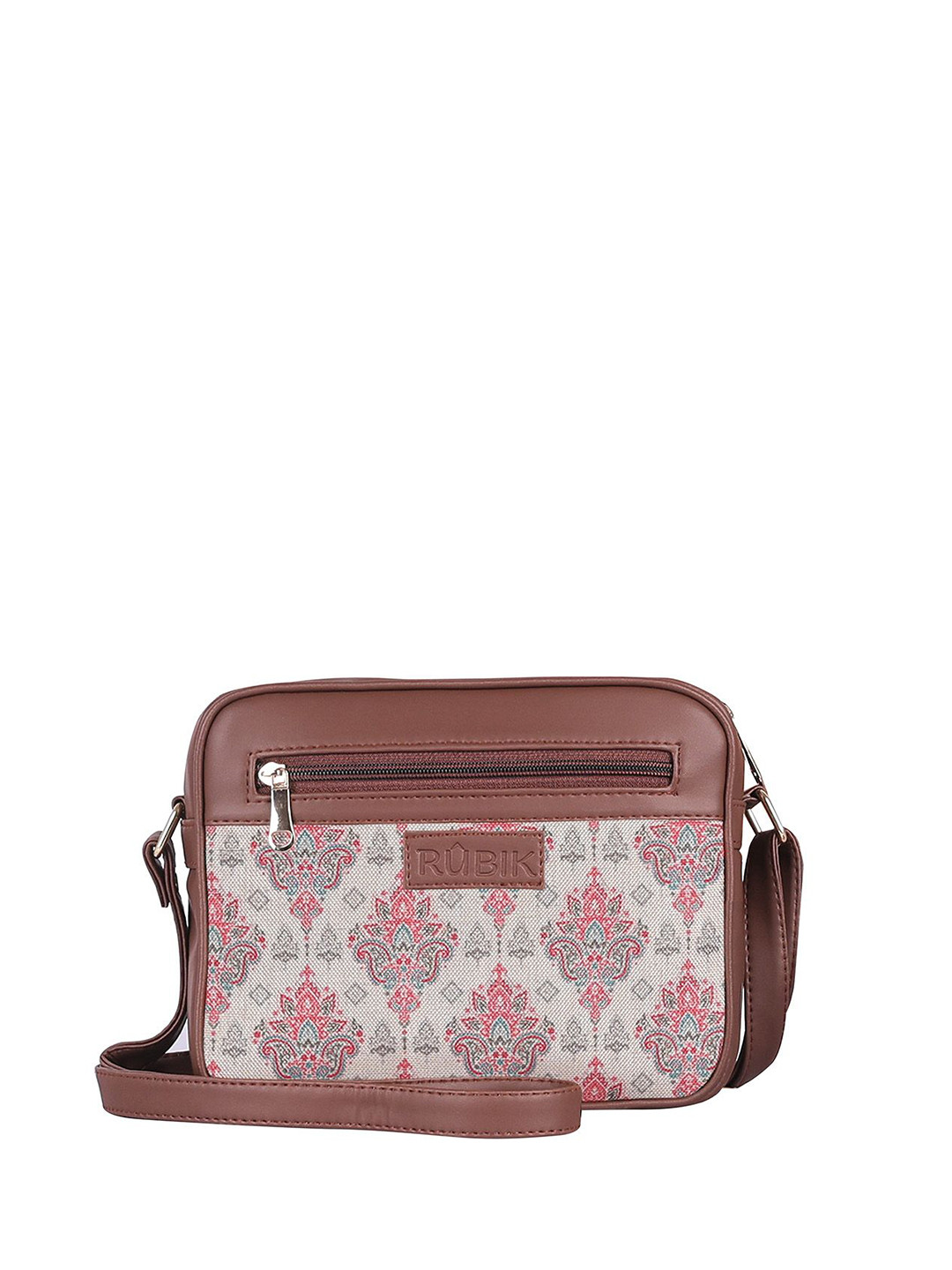 Rubik Floral Printed Structured Tote Bag